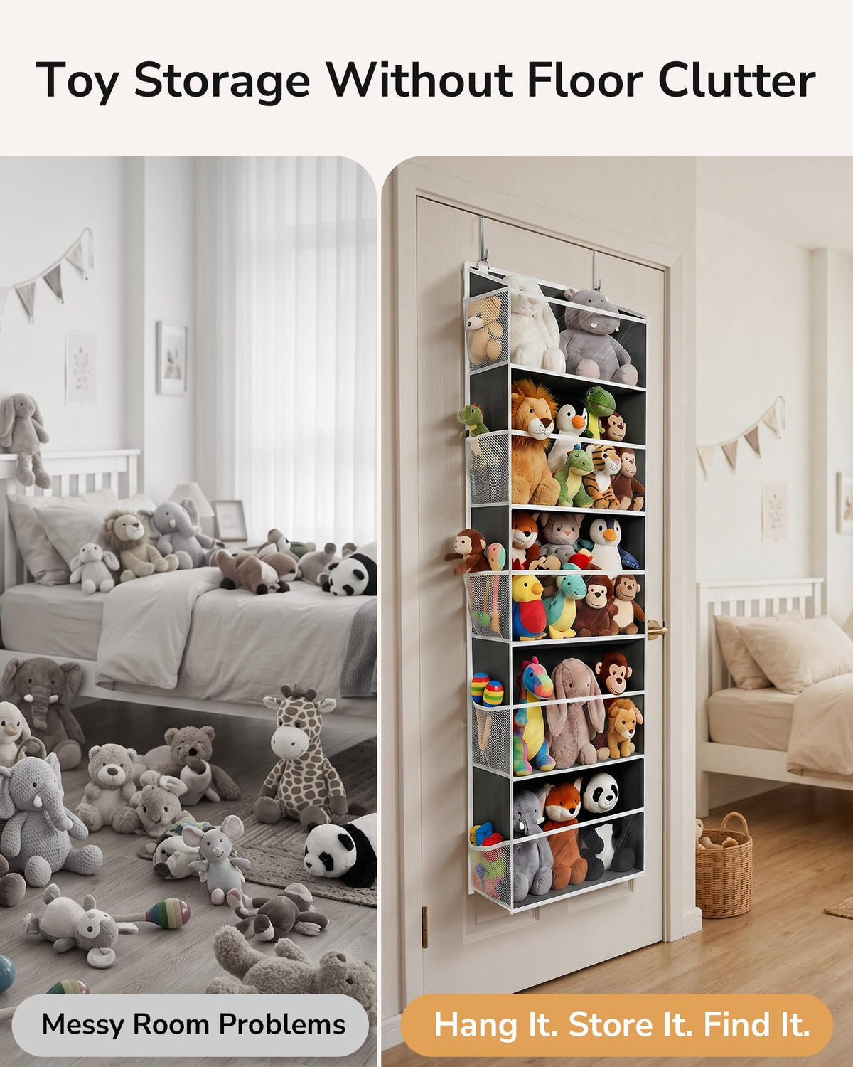 Stuffed Animal Organizer Over the Door