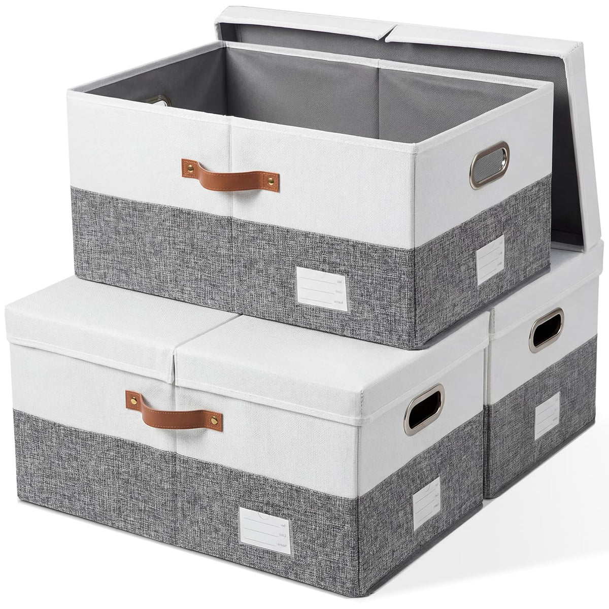 Storage Bins with Lids [3 (3 Count)