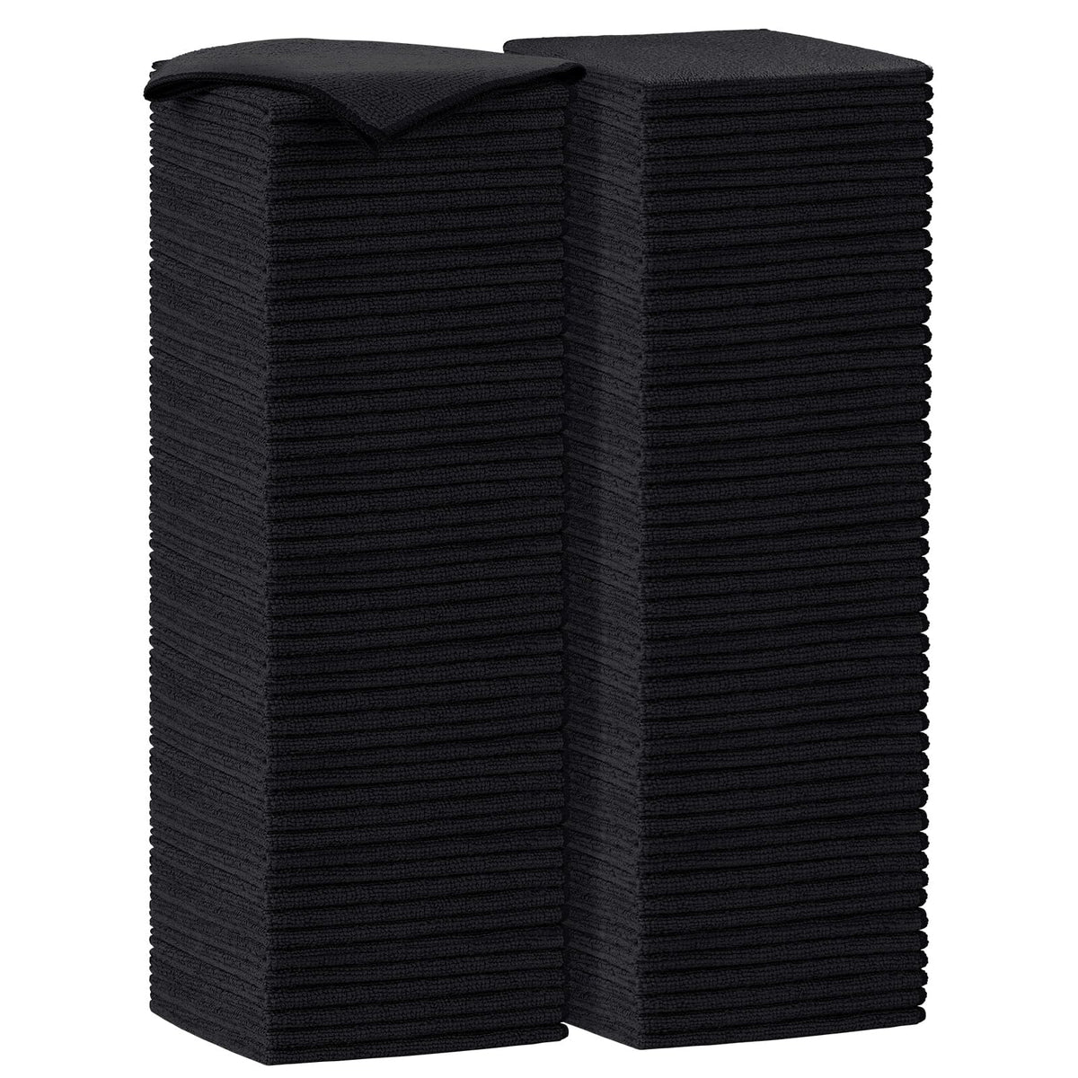 Black Microfiber Cleaning Cloth (100 Count)