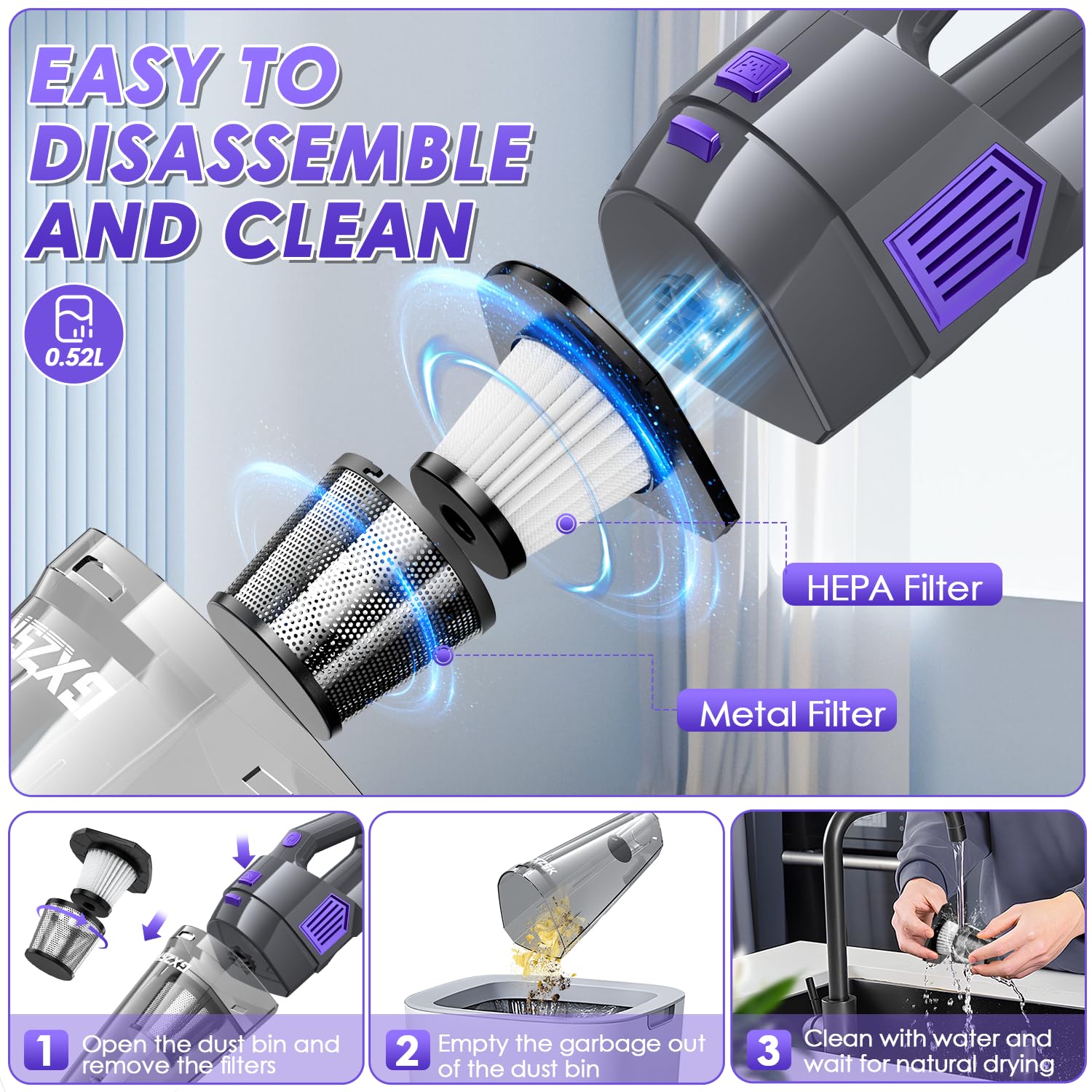Handheld Vacuum Cordless