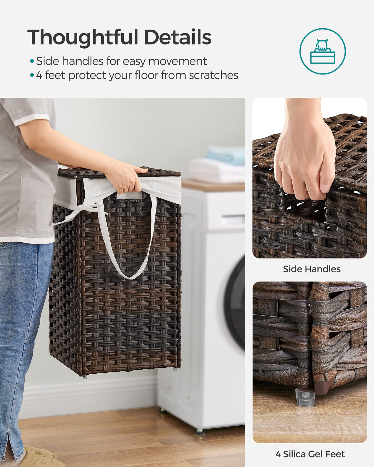 Laundry Hamper with Lid
