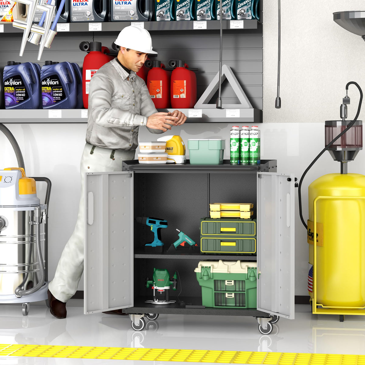 Metal Storage Cabinet for Garage
