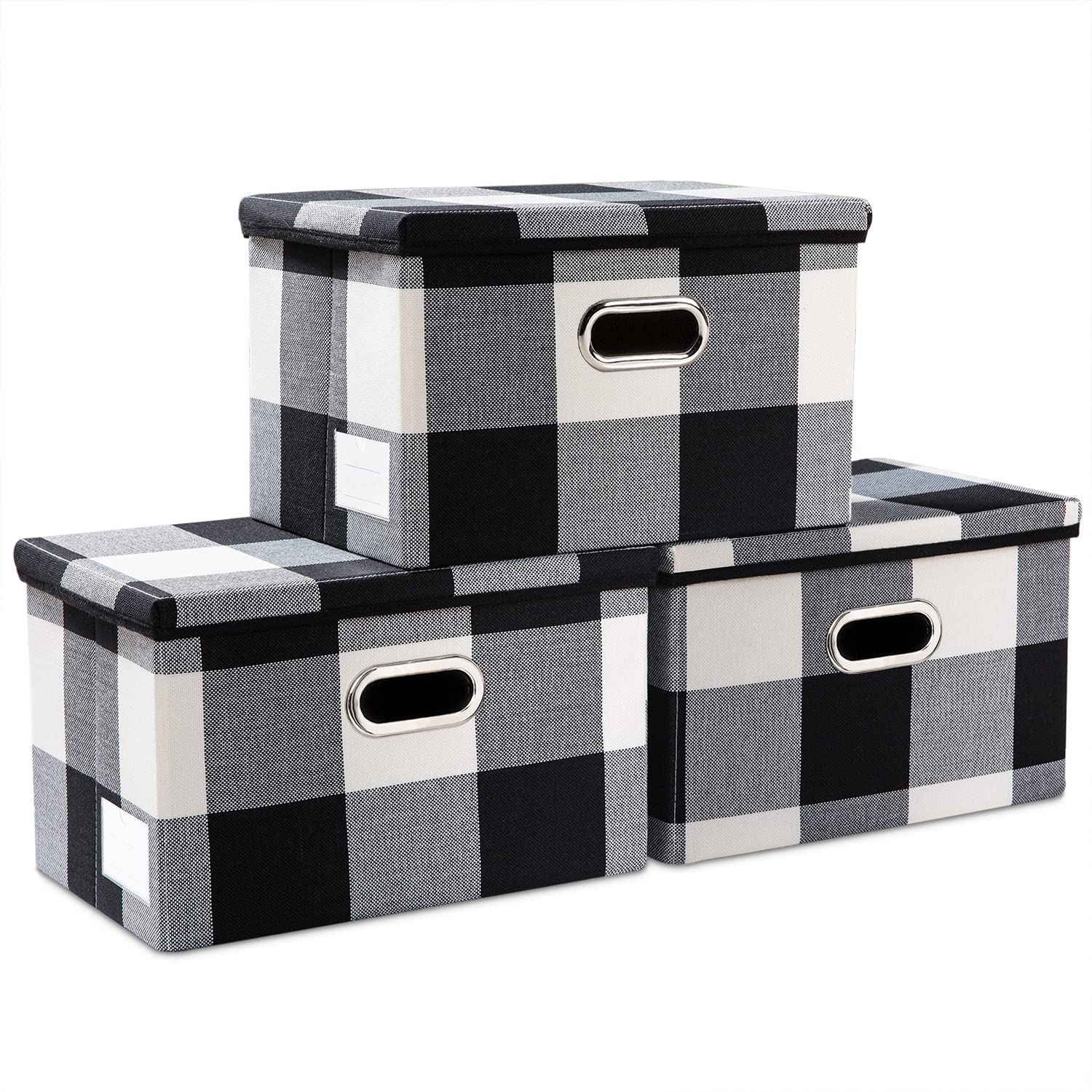 Collapsible Storage Bin with Lid [3 (3 Count)