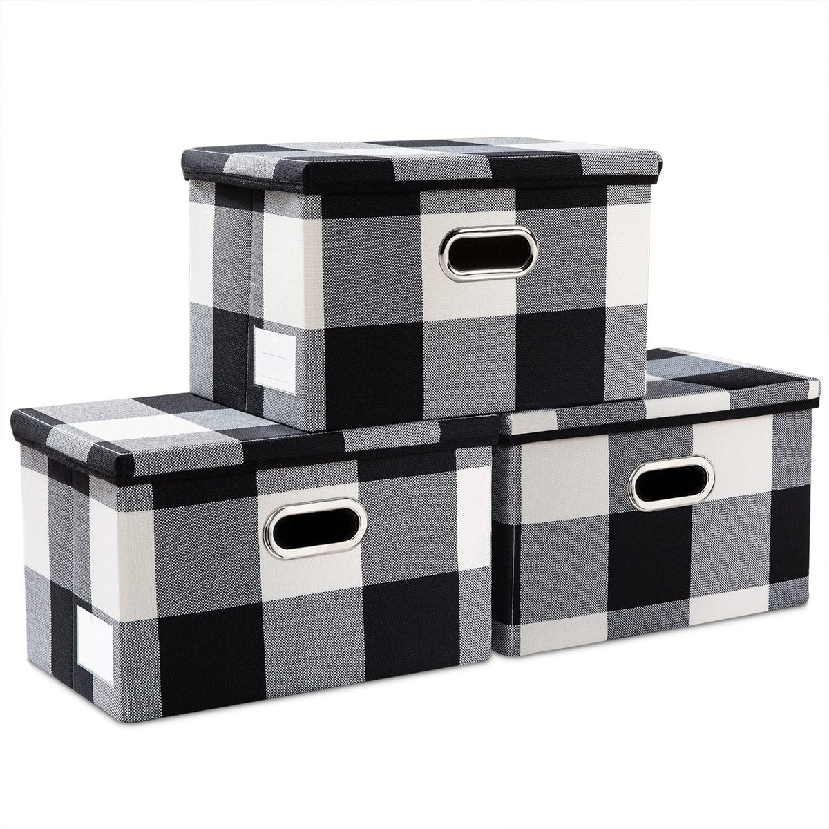 Collapsible Storage Bin with Lid [3 (3 Count)