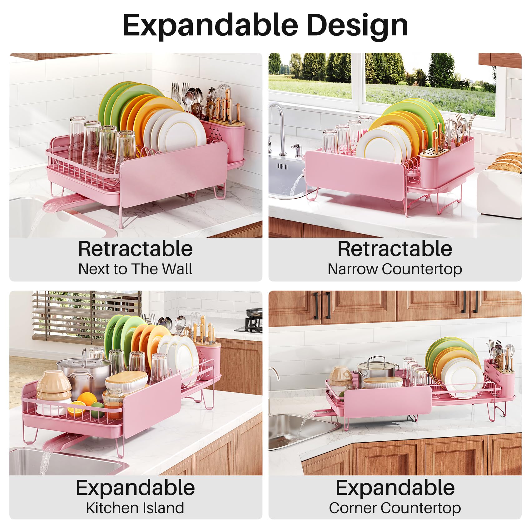 Large Dish Drying Rack for Kitchen Counter