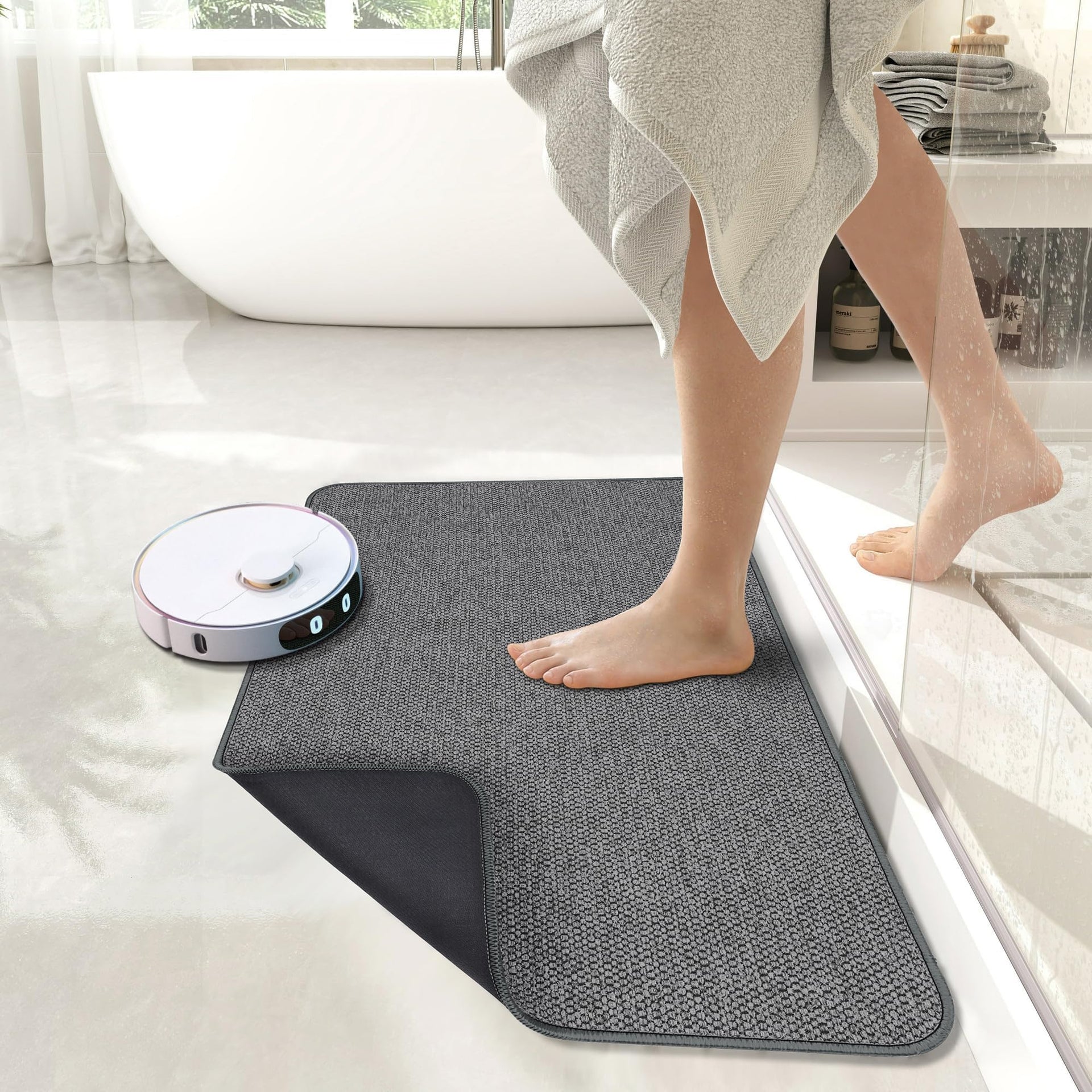 Bath Mat Ultra Thin Bathroom Rugs (6.3826 Sq Ft)
