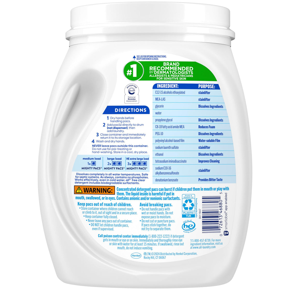 Unit Dose Laundry Detergent (60 Count)