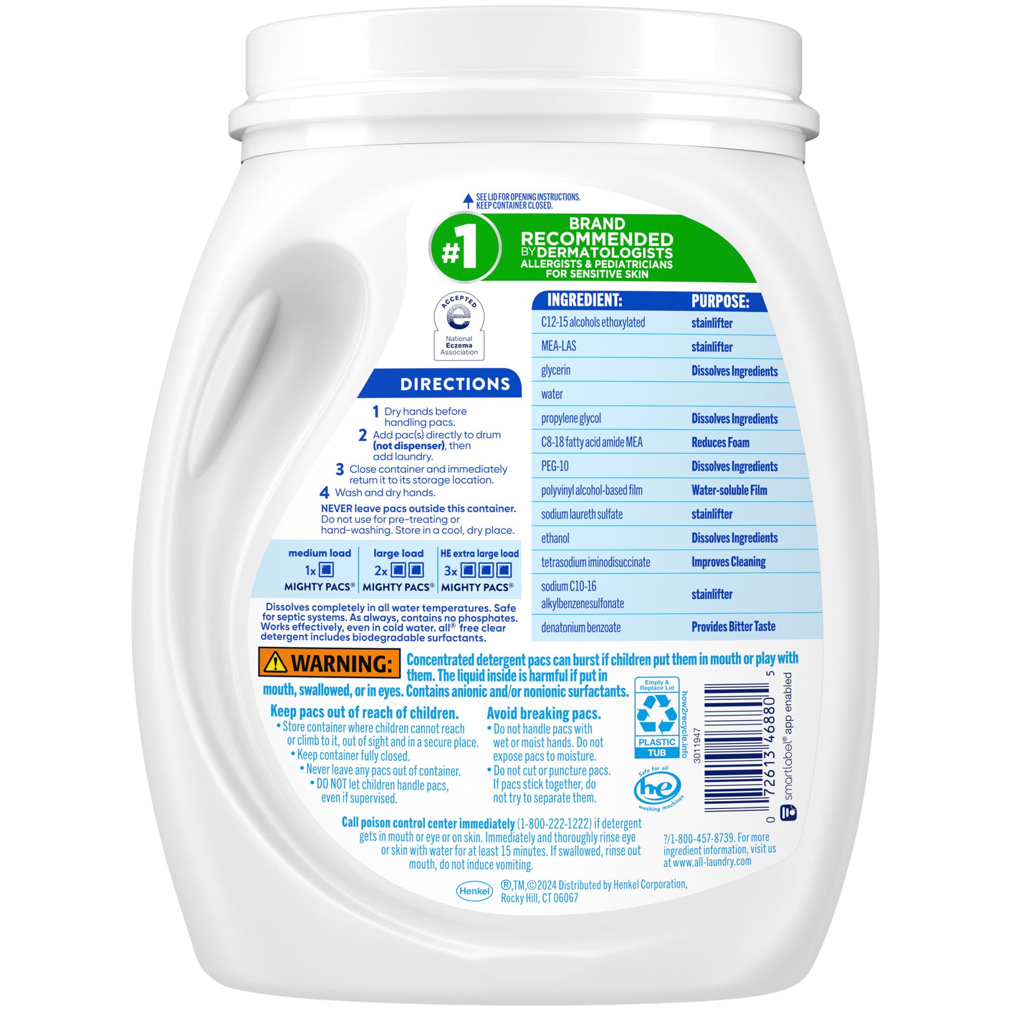 Unit Dose Laundry Detergent (60 Count)