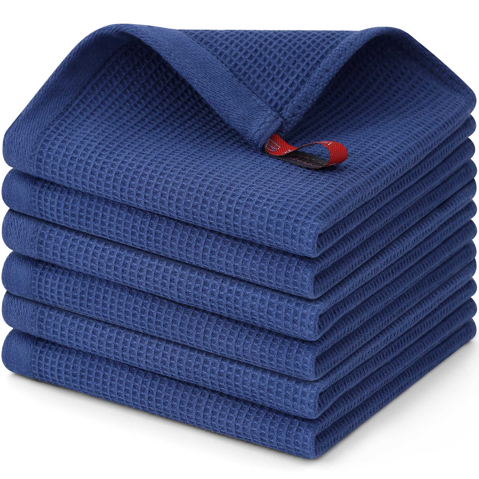 100% Cotton Waffle Weave Dish Cloths (6 Count)