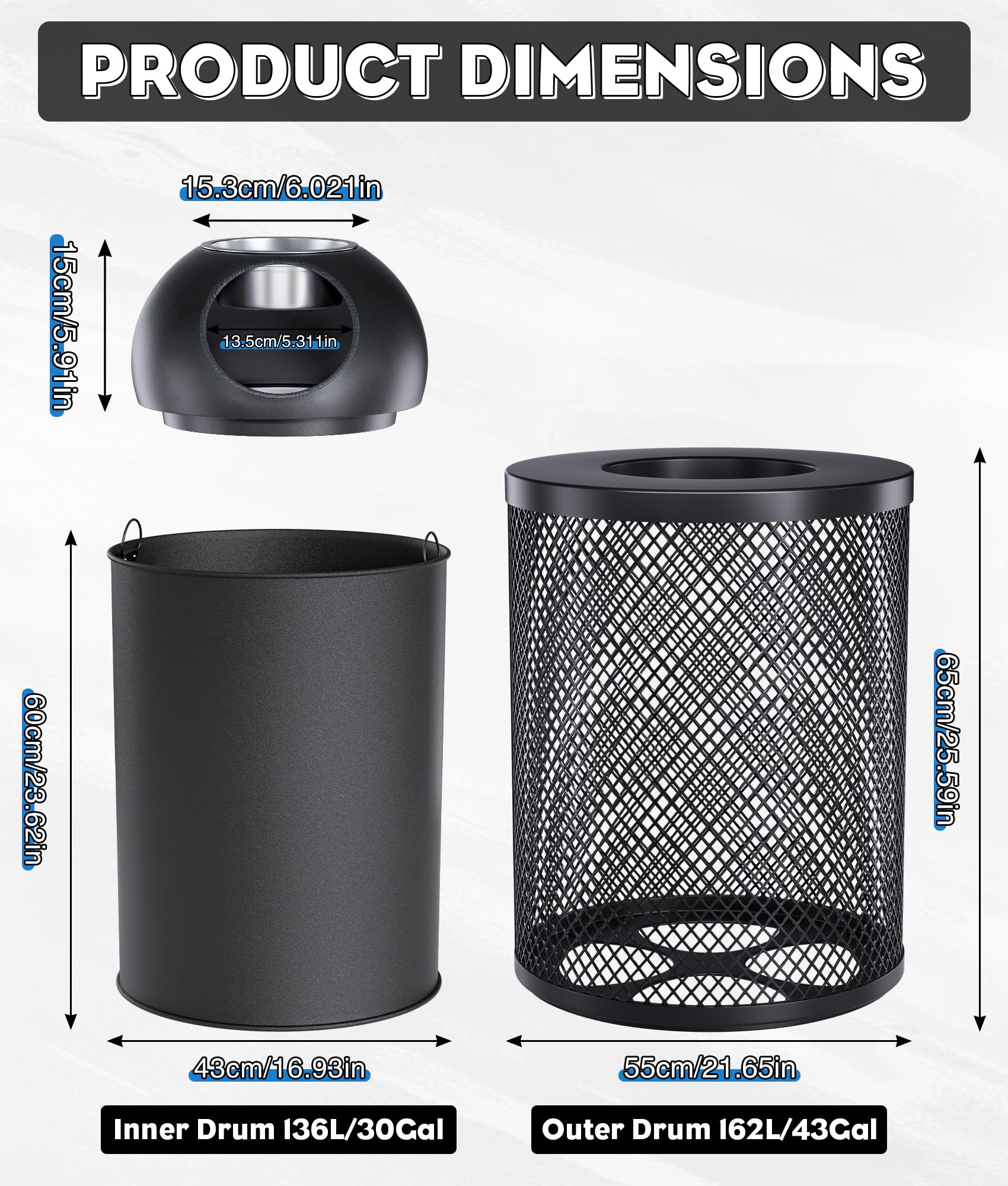 Outdoor Trash Can Commercial