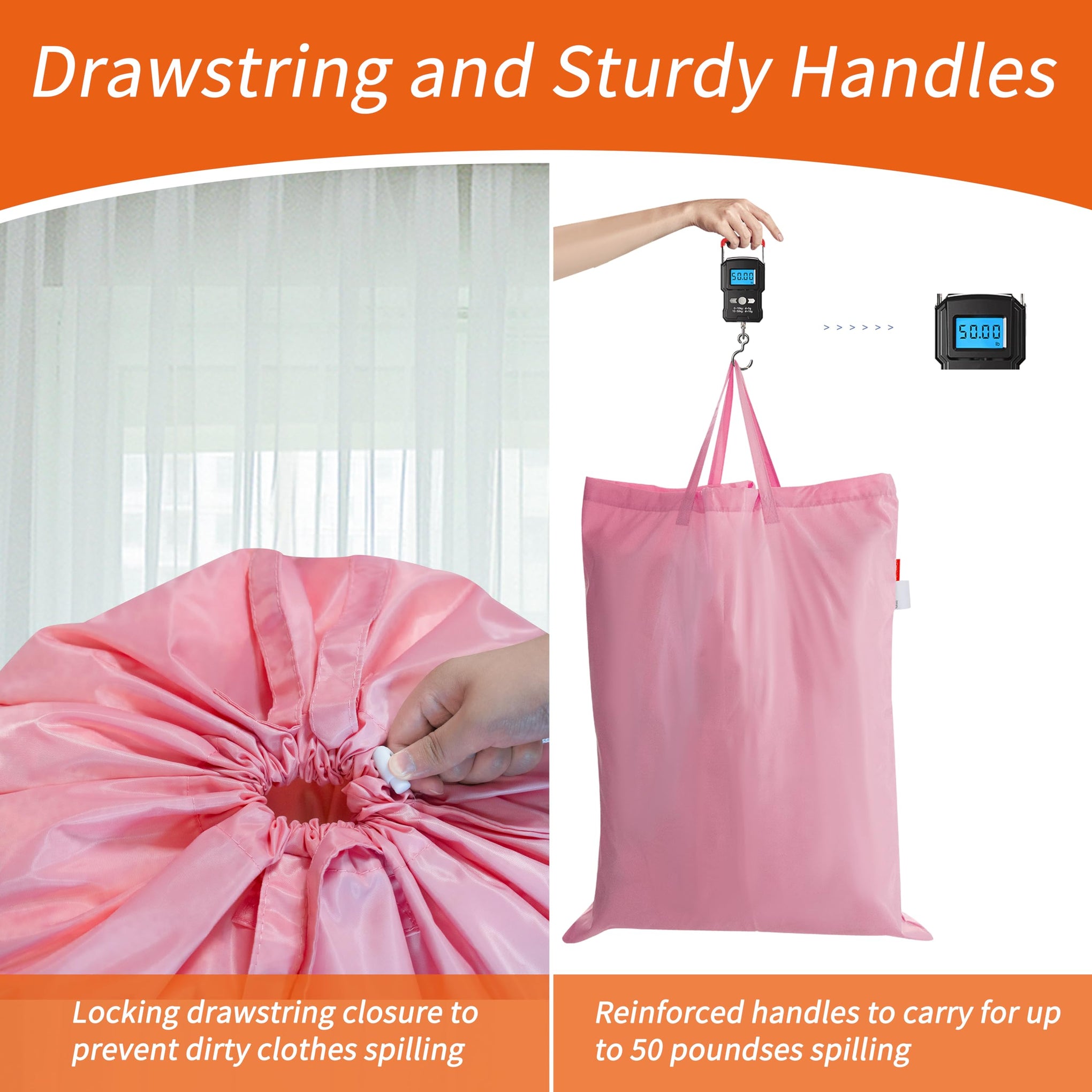 Extra Heavy Duty Laundry Bag with Handles