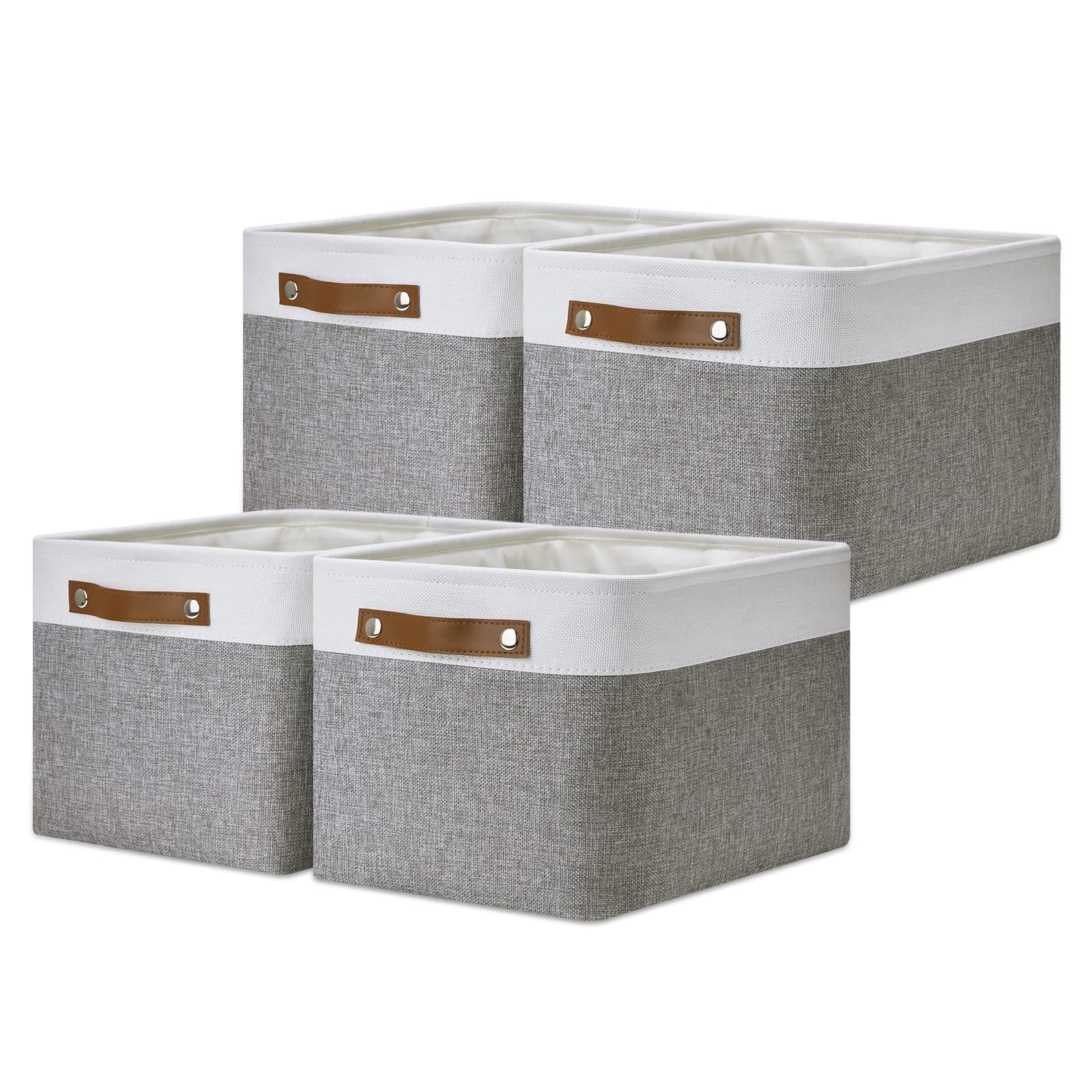 Fabric Baskets for Storage (4 Count)