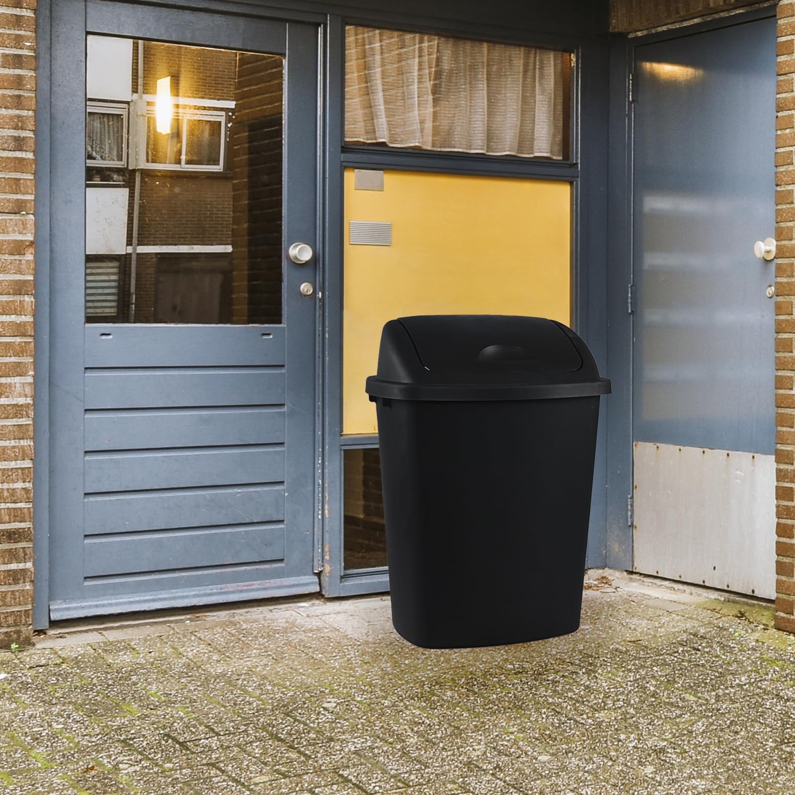 10 Gallon Kitchen Trash Cans with Swing Lid (4 Count)