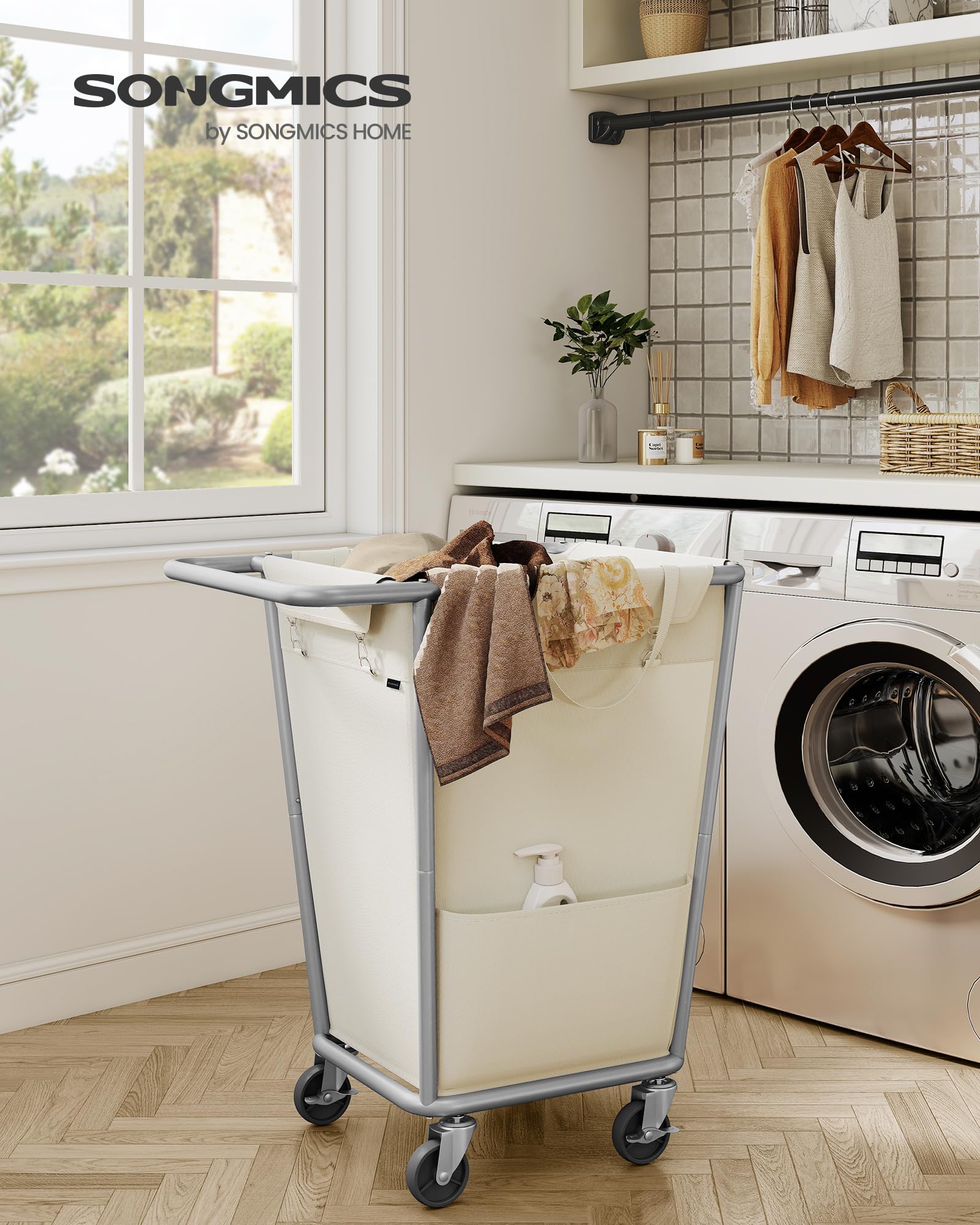 Laundry Basket with Wheels - ModHome Supplies