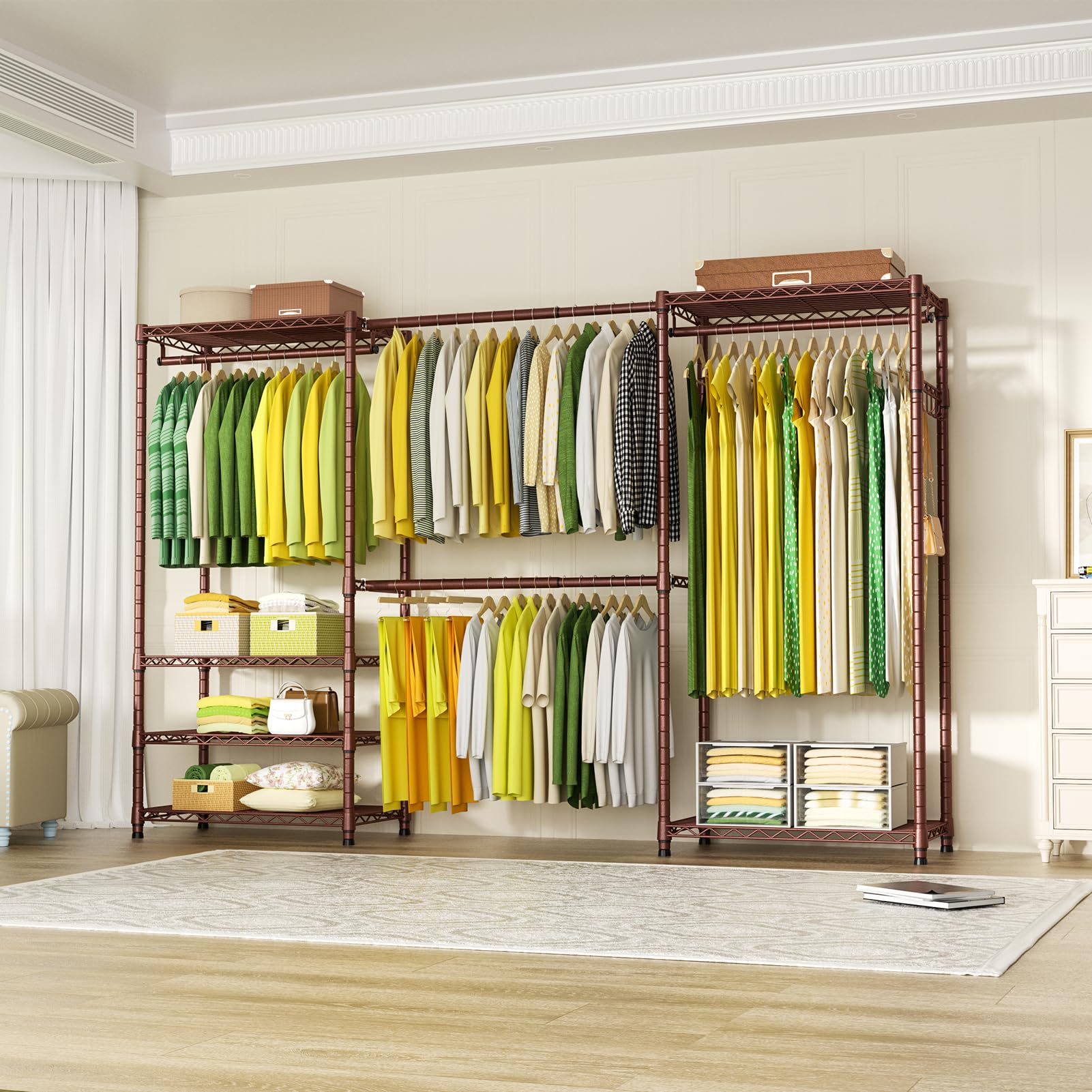 E1 Heavy Duty Closet Garment Rack