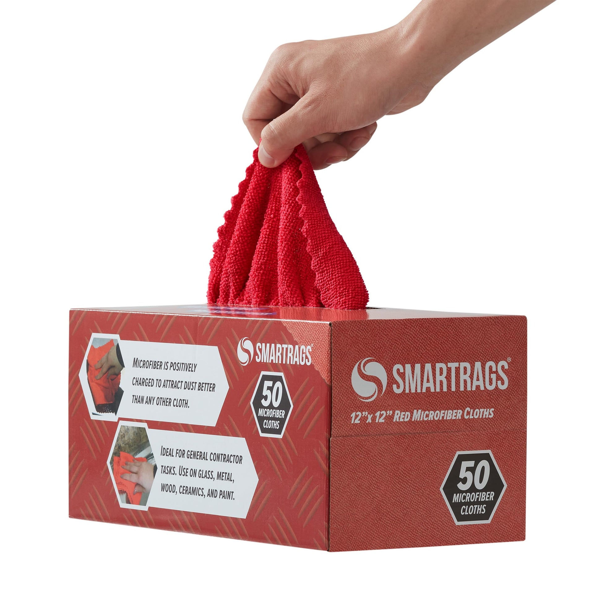 Arkwright Smart Rags Microfiber Cleaning Cloths Bulk (400 Count)
