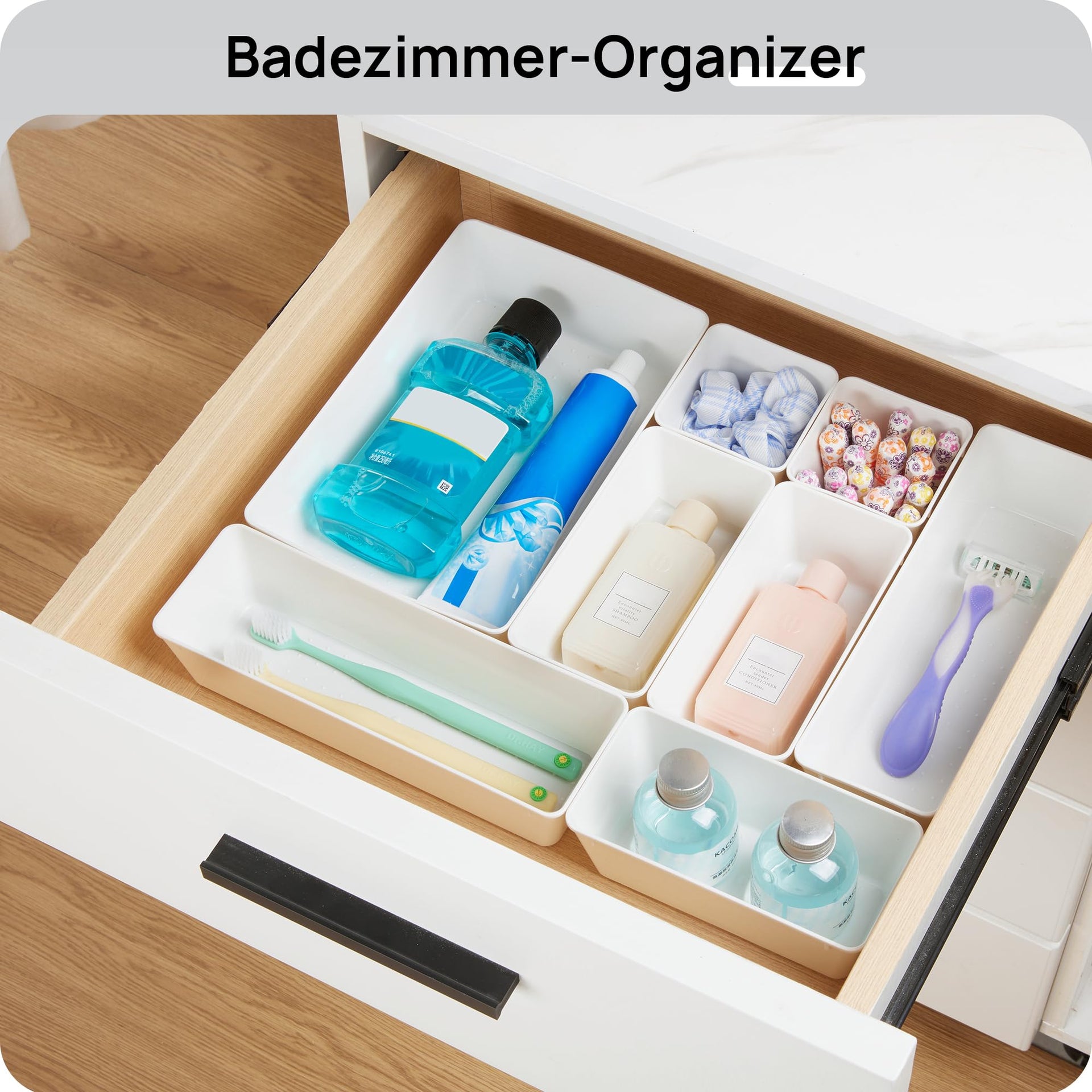 25 Pack Plastic Drawer Organizers with Non (25 Count)