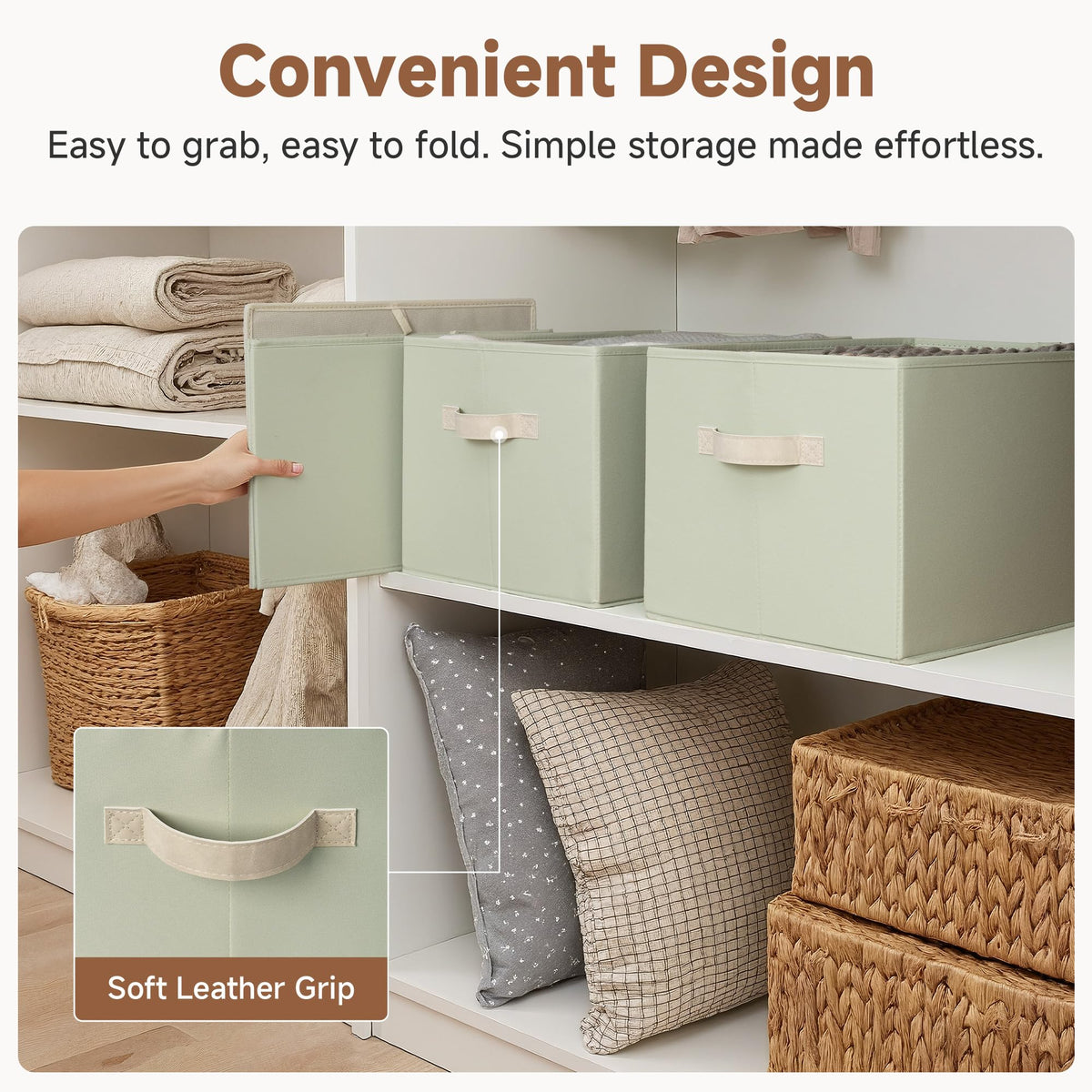 Storage Basket for Shelves (3 Count)