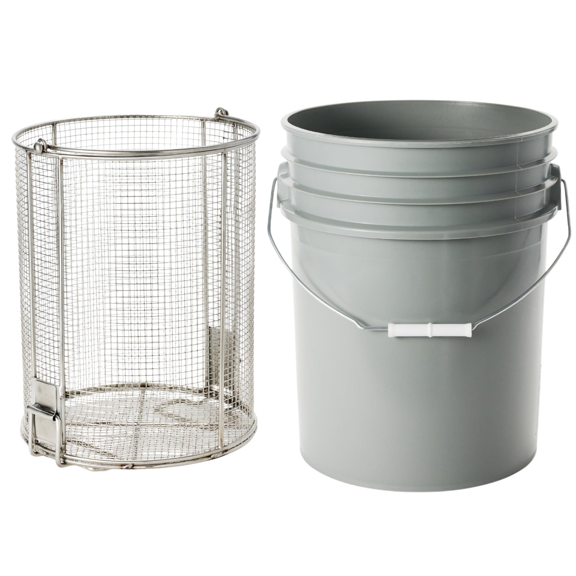 Dip N’ Drain Stainless Steel Part Cleaning Strainer Basket for 5