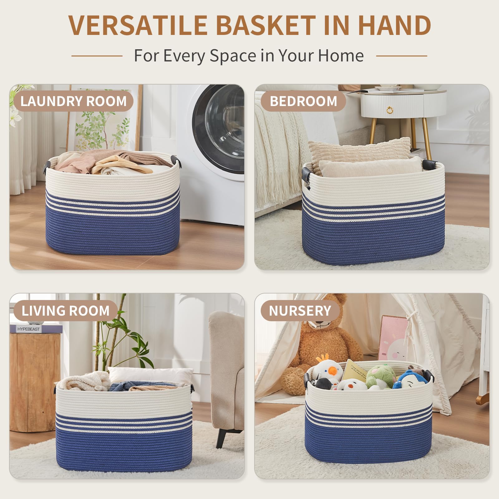Laundry Hamper with Handles