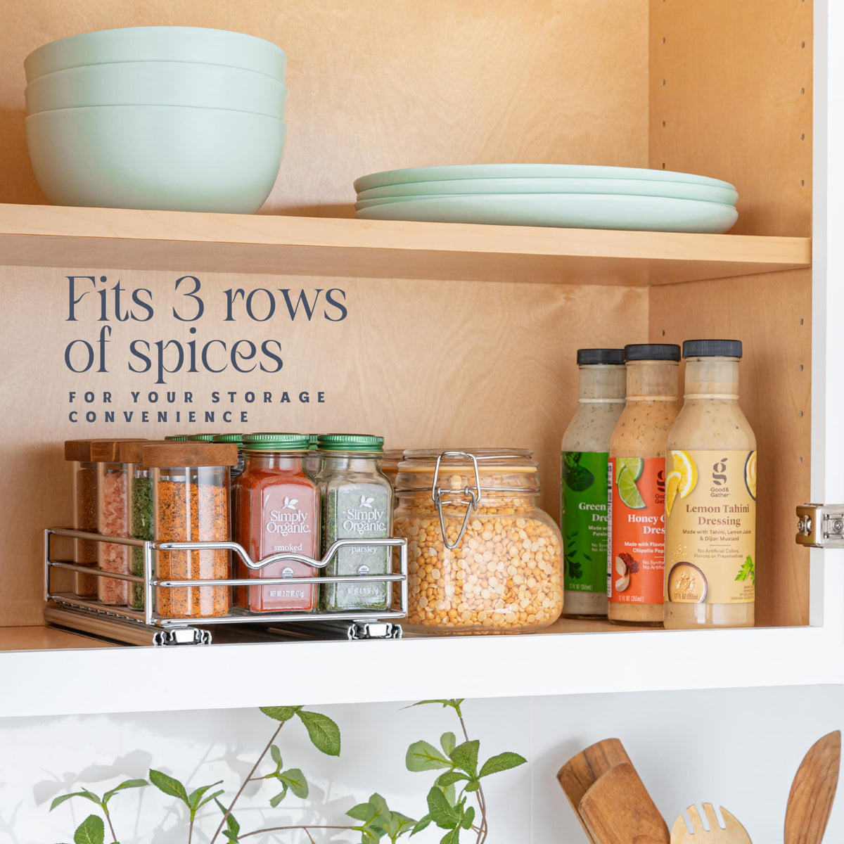 Pull Out Cabinet Organizer for Spices
