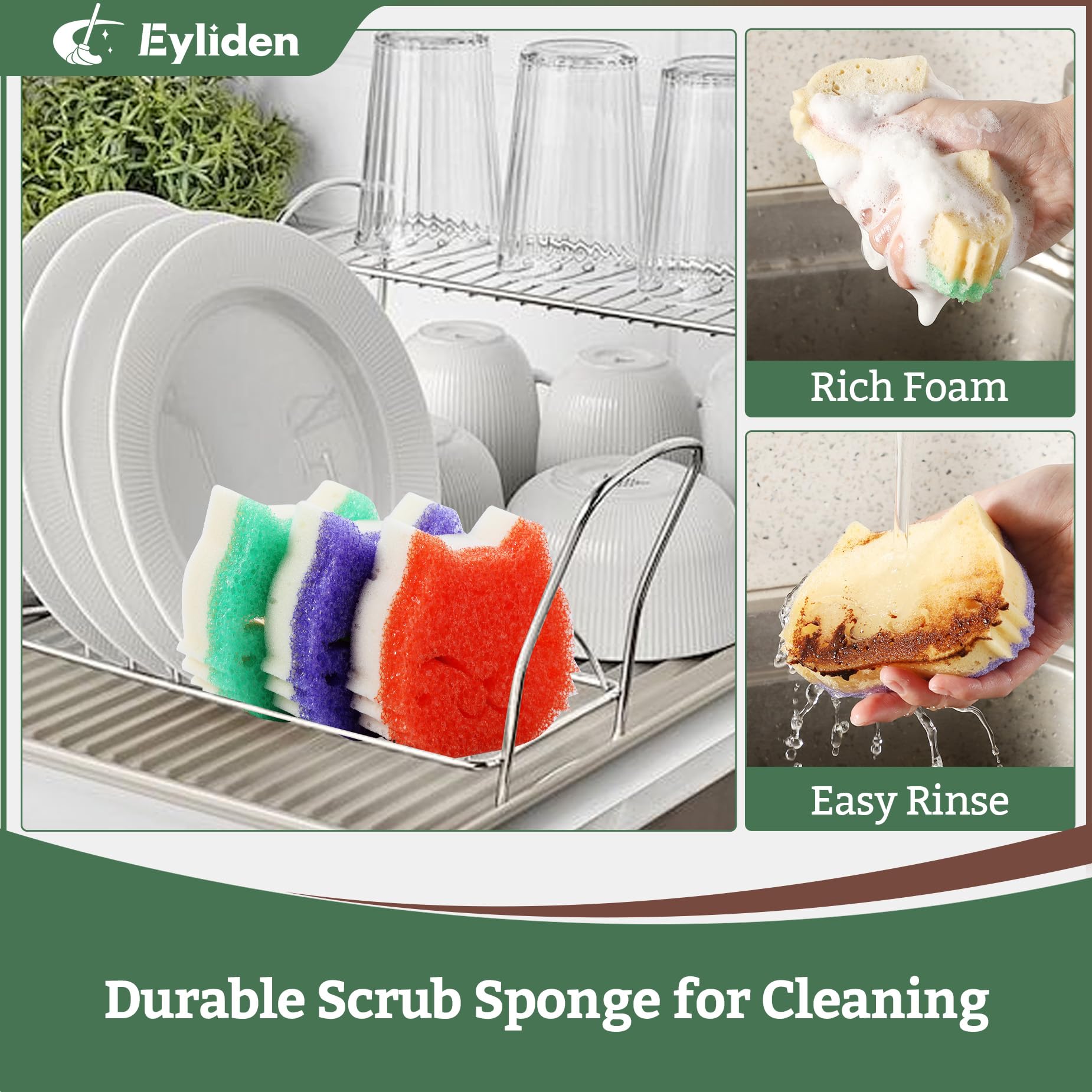 6 Pack Scrub Sponge (6 Count)