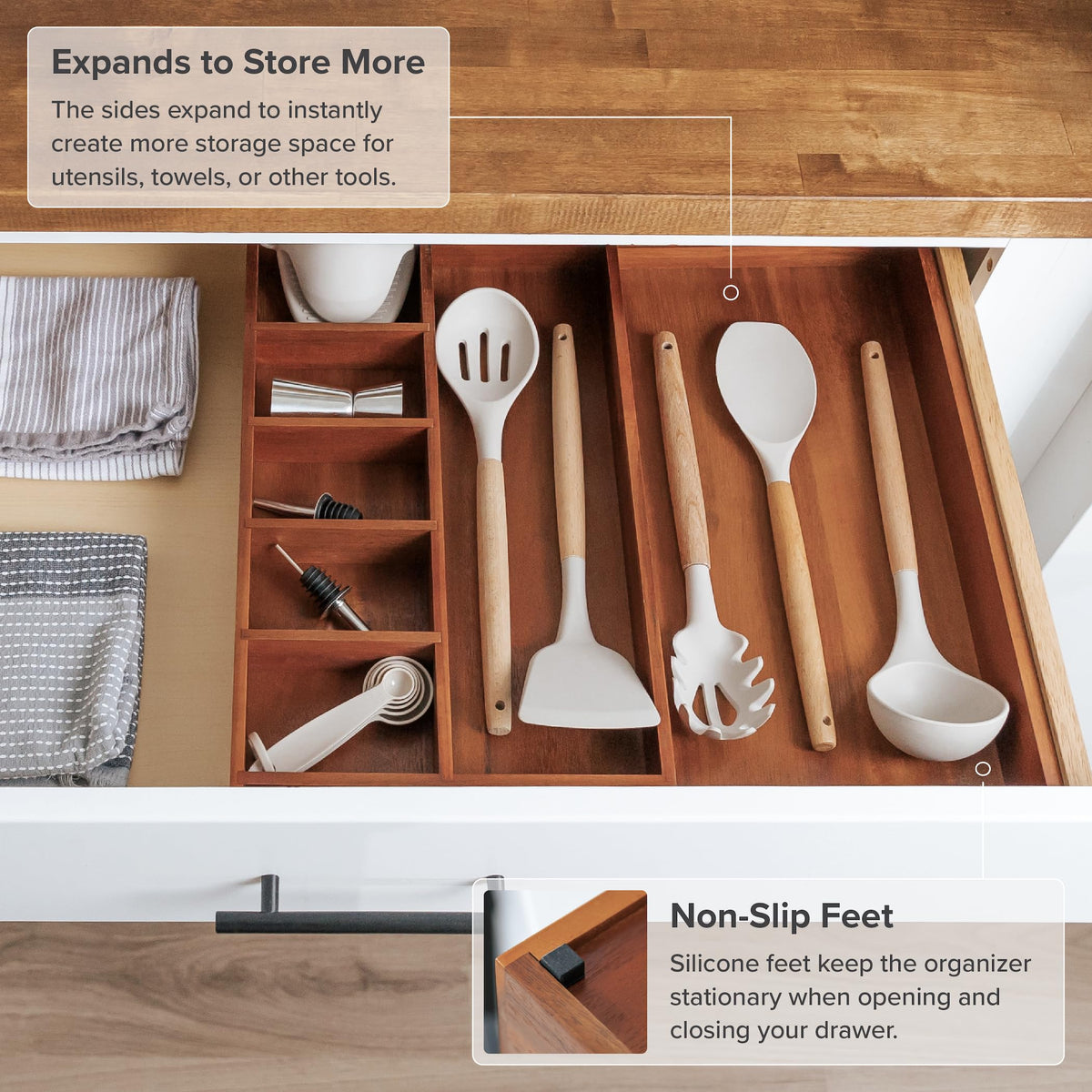 Utensil & Junk Drawer Organizer