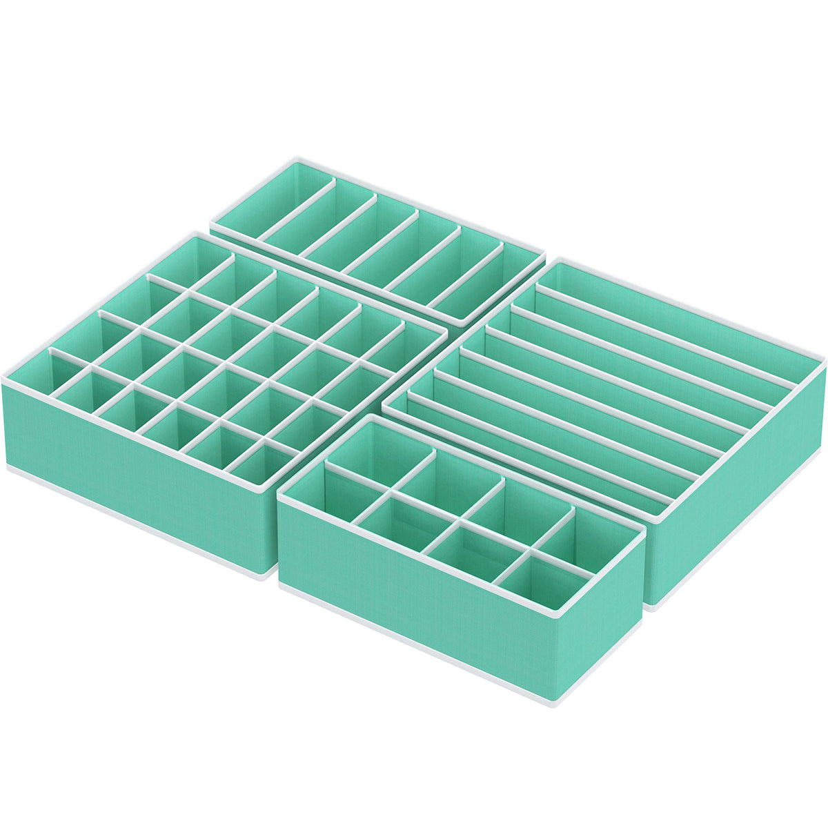 4 Pack Drawer Organizer Set for Underwear (4 Count)
