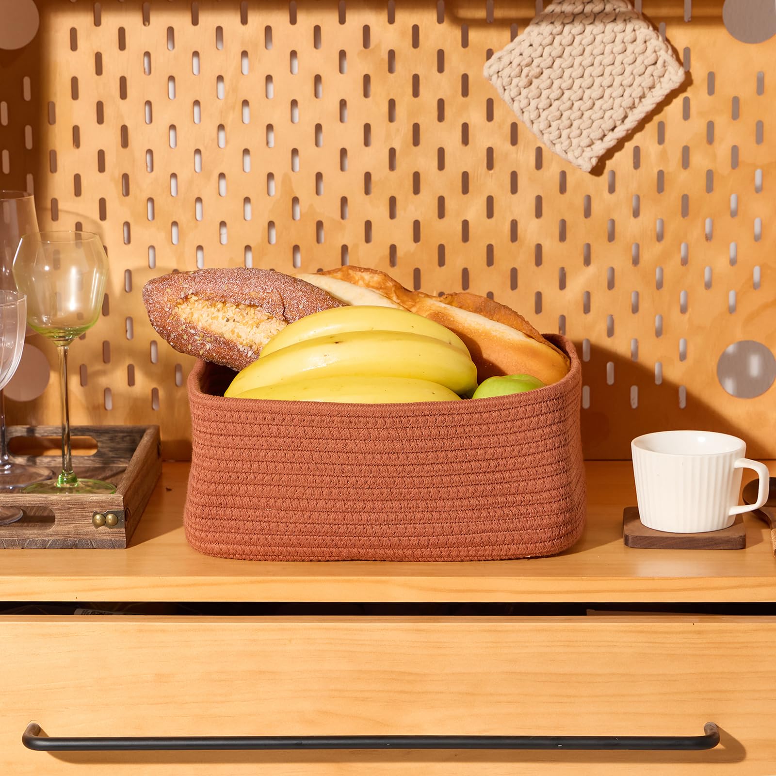 Small Storage Baskets for Organizing (4 Count)