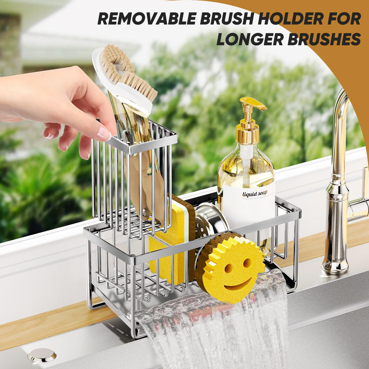 Sponge Holder for Kitchen Sink