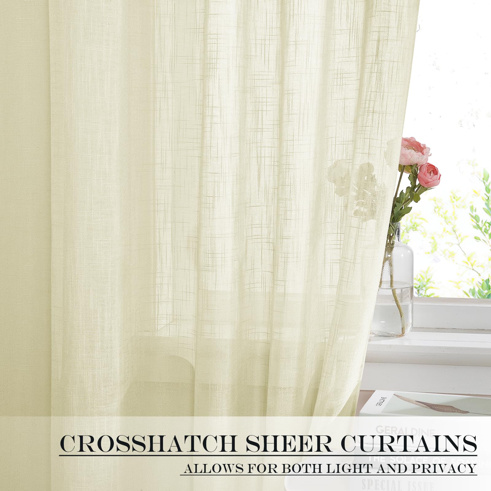 French Sheer Door Panel