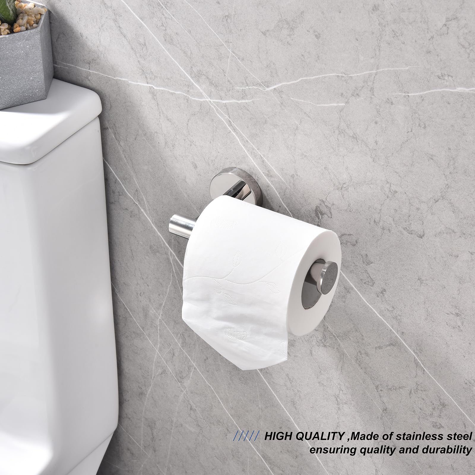 Polished Chrome Toilet Paper Holder SUS304 Stainless Steel