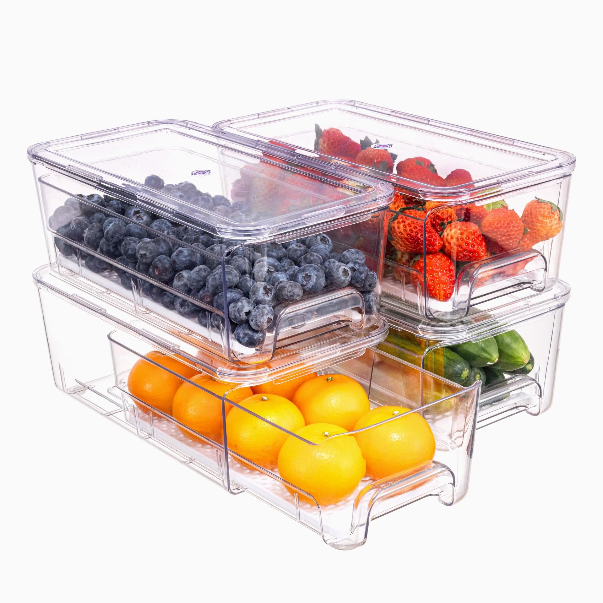 Large Fridge Organizer Drawers (4 Count)