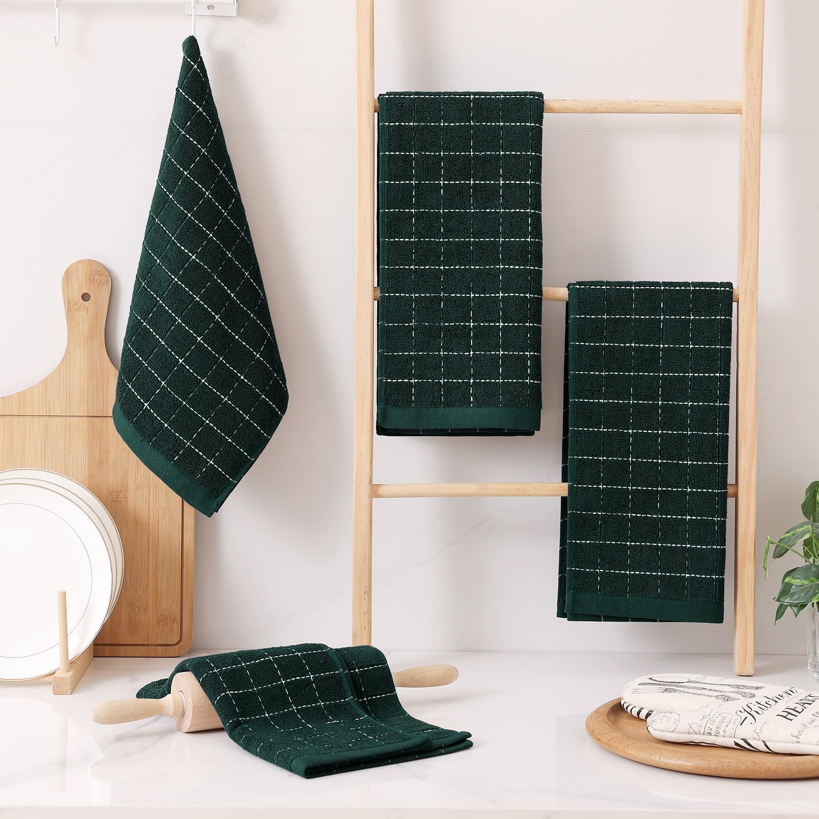 100% Cotton Terry Kitchen Towels (8 Count)