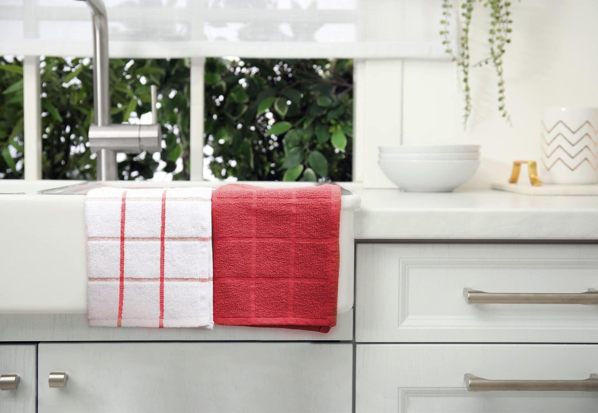 100% Cotton Kitchen Towels and dishcloths Sets