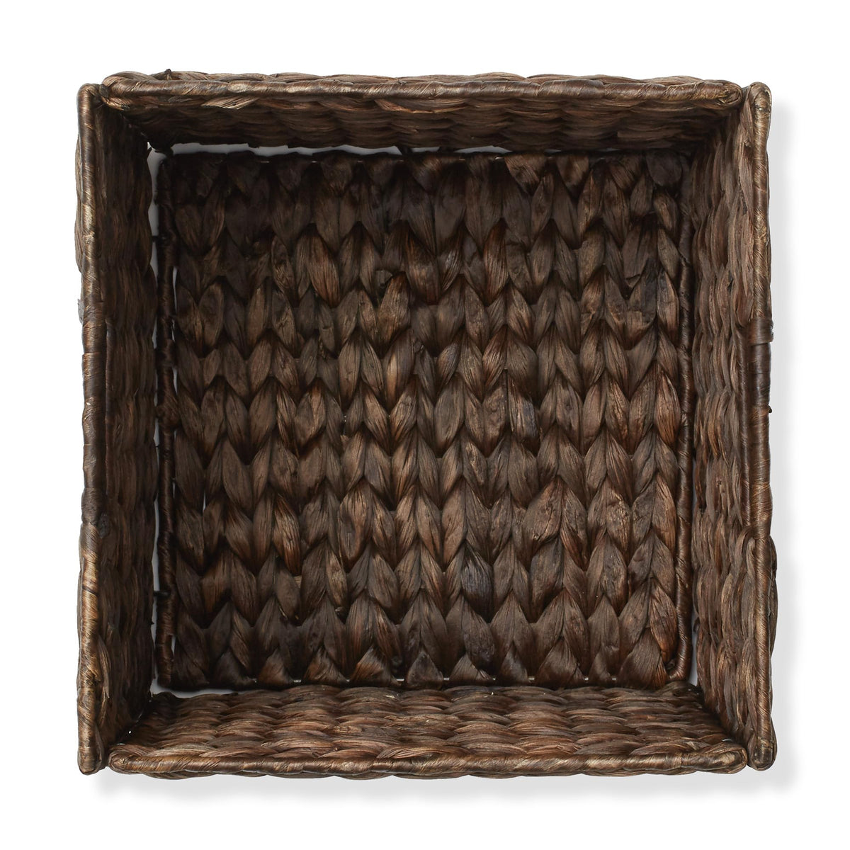 10.5" x 10.5" Water Hyacinth Storage Baskets (4 Count)