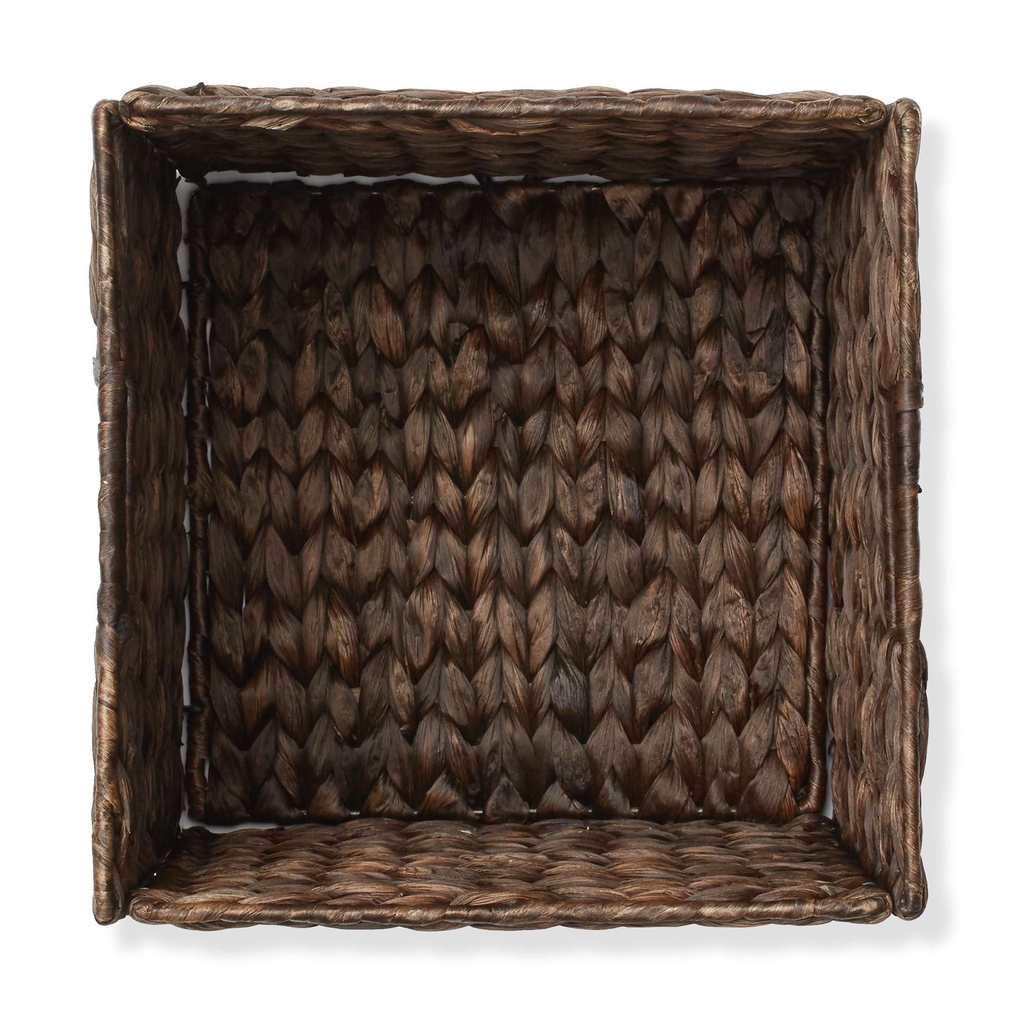 10.5" x 10.5" Water Hyacinth Storage Baskets (2 Count)