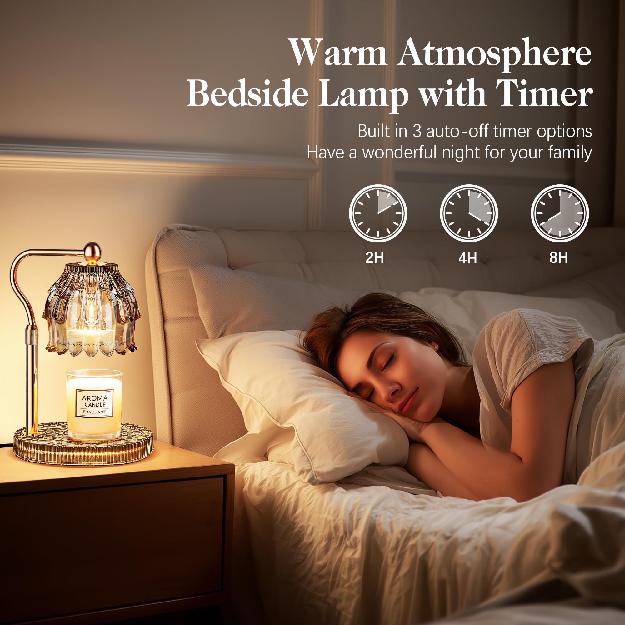 Candle Warmer Lamp with Timer Dimmer