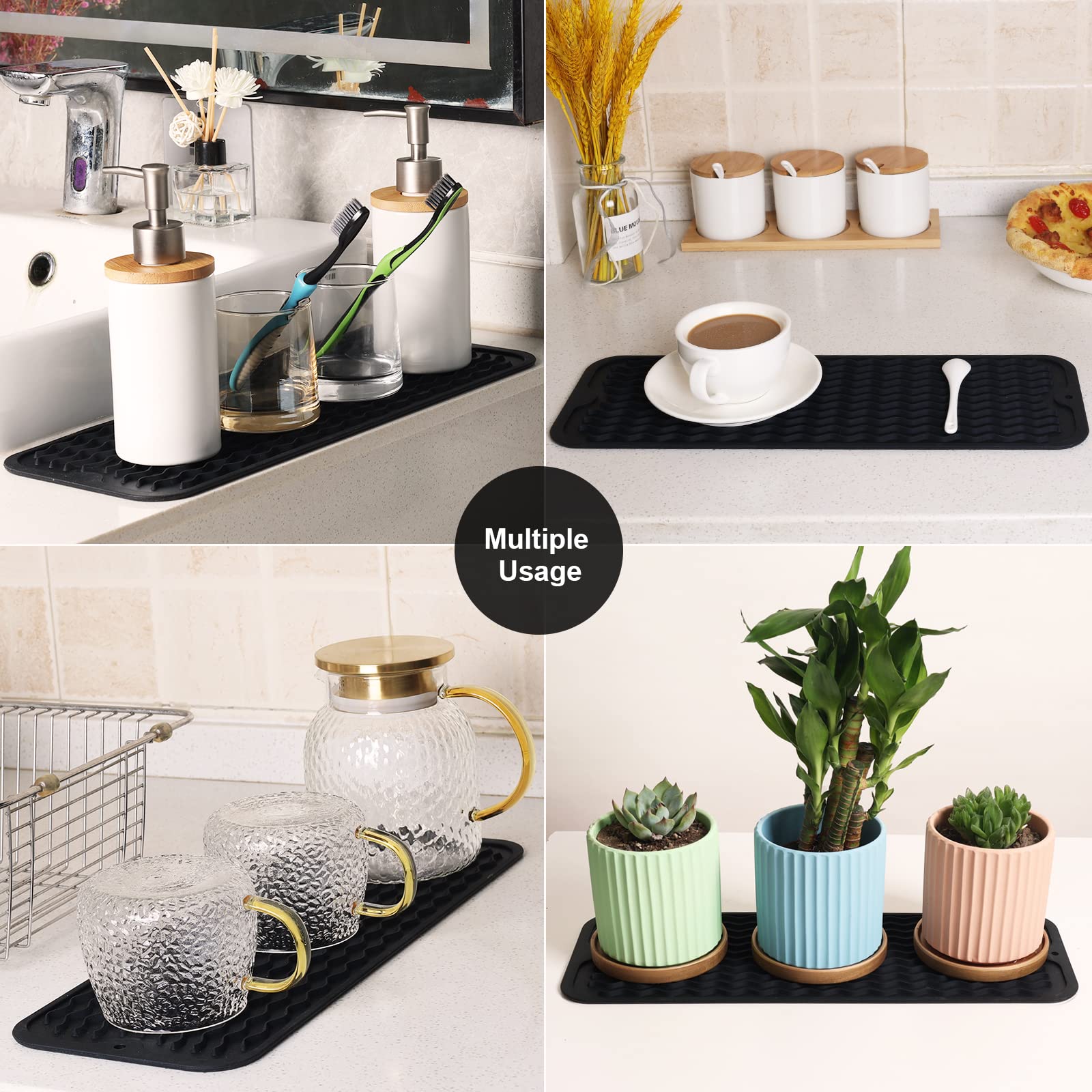 Small Dish Drying Mat for Kitchen Counter (2 Count)