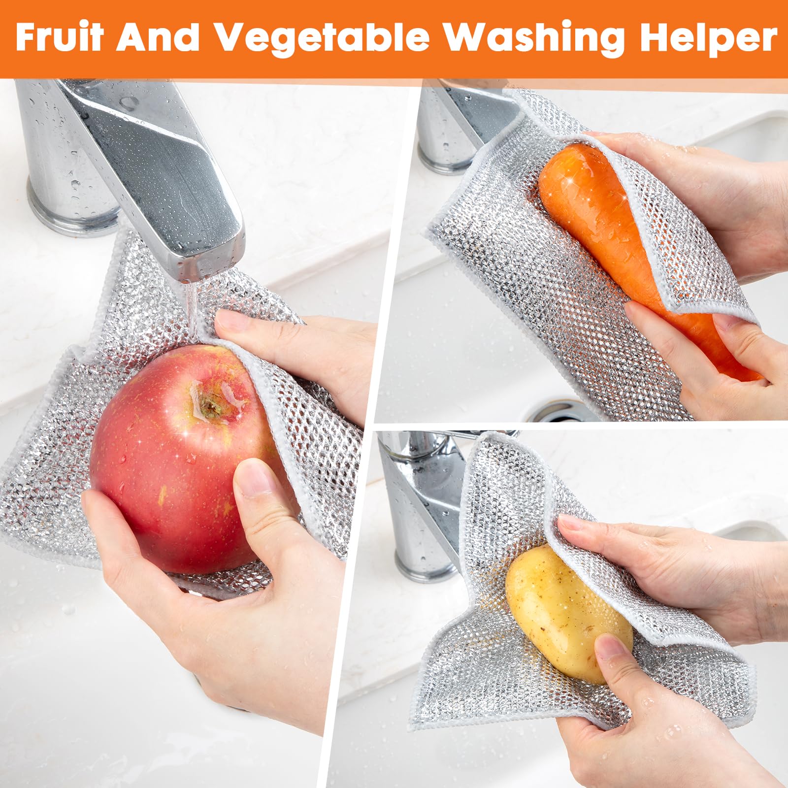 Non Scratch Wire Dishcloth (6 Count)