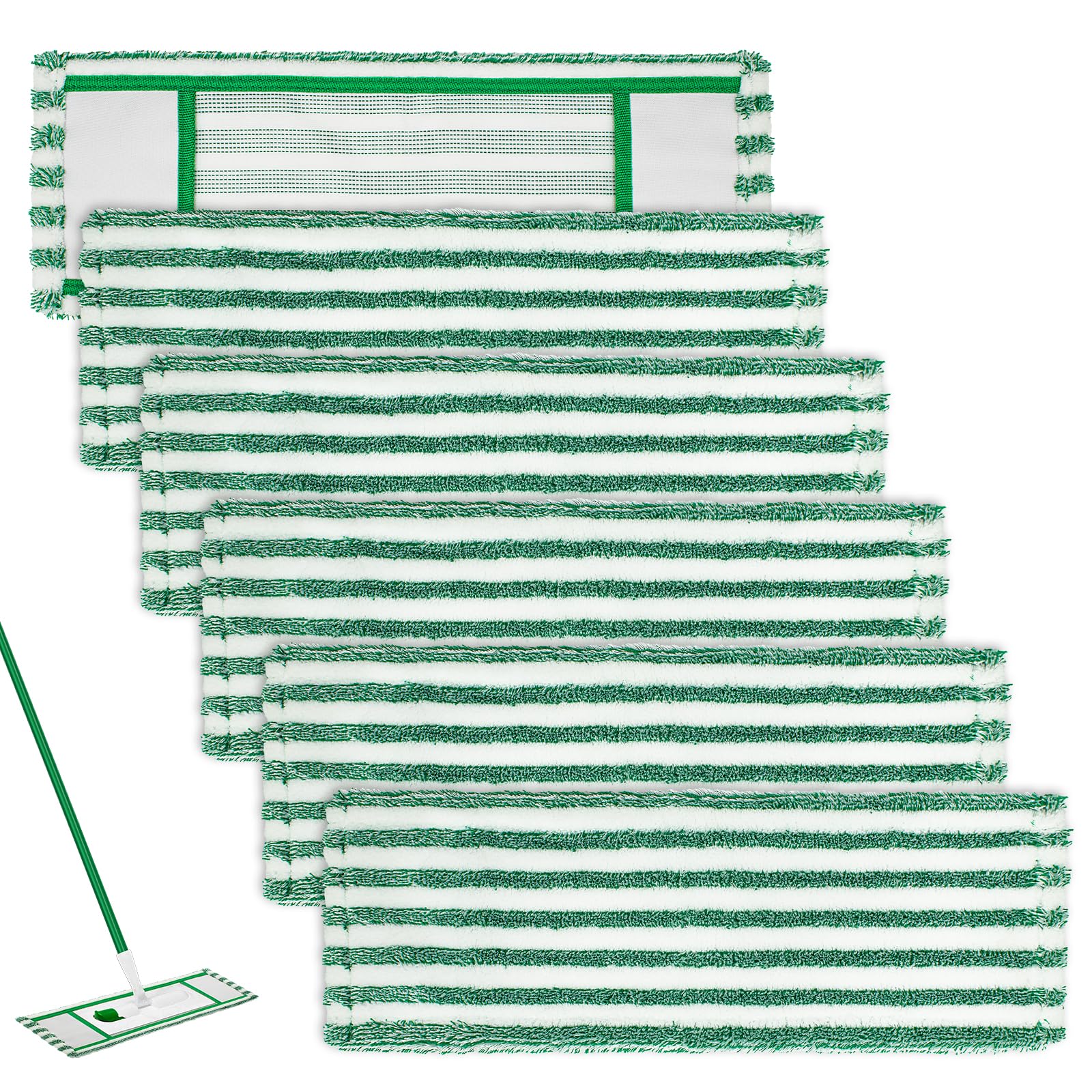 6 Pack Mop Pads Refills Compatible with Libman Wet & Dry Microfiber Mop (6 Count)