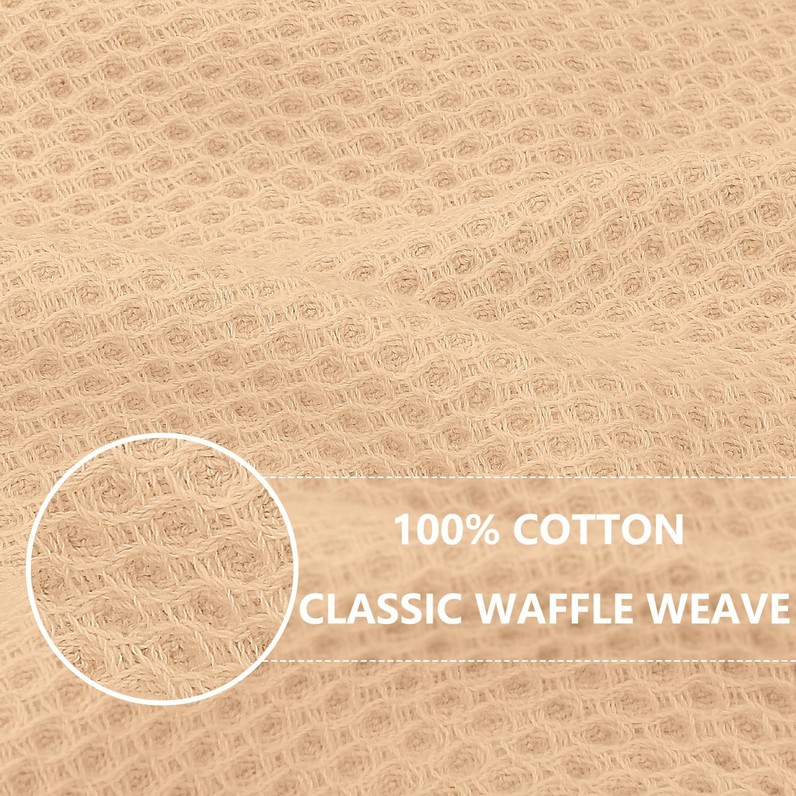 100% Cotton Waffle Weave Kitchen Dish Cloths 24 (24 Count)