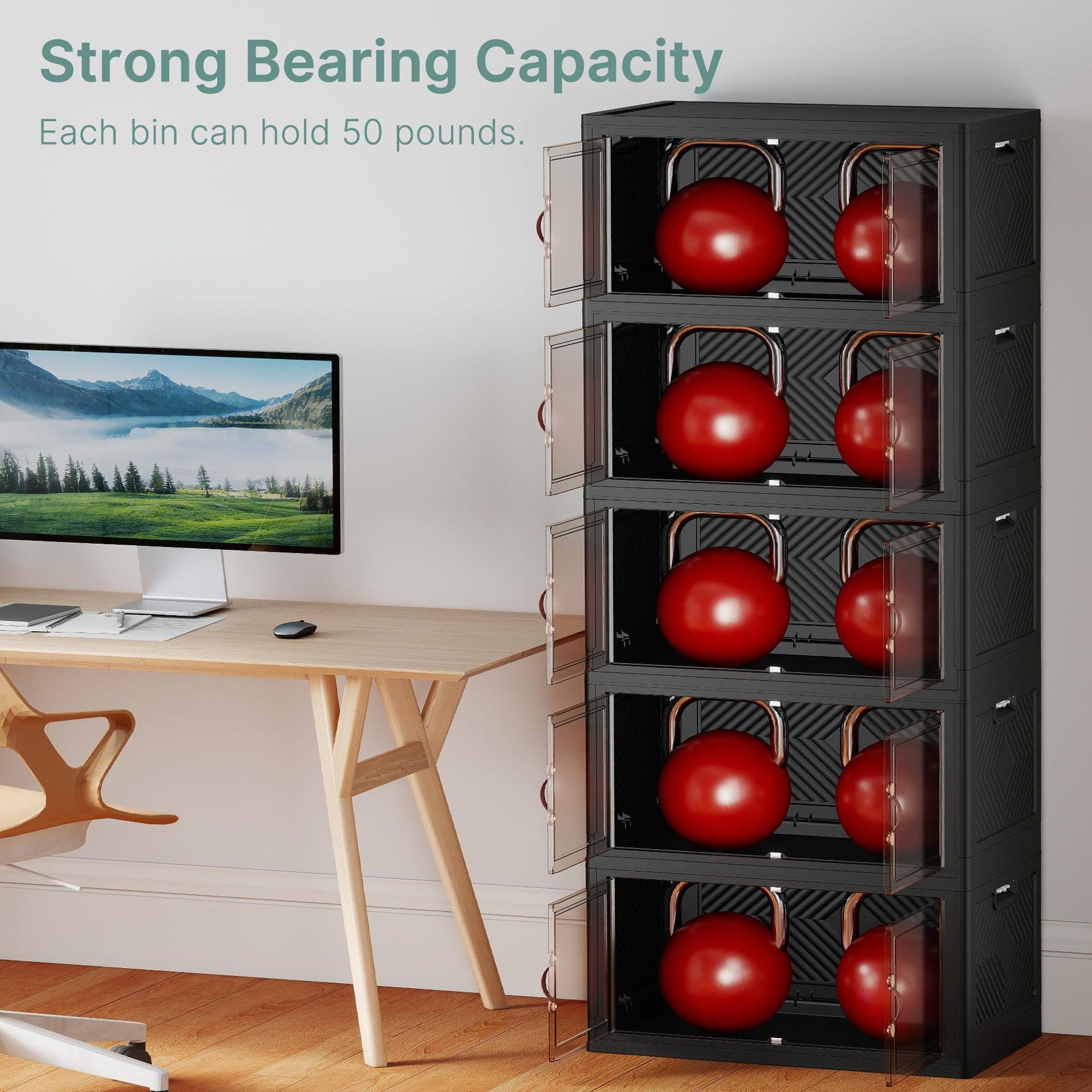 560QT Lockable Plastic Storage Bins