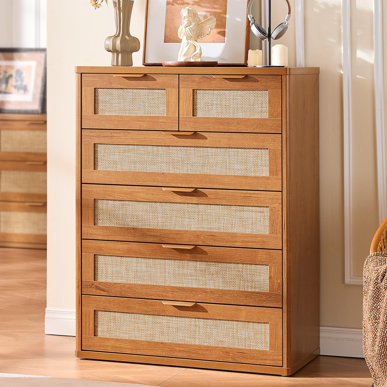 Rattan Dresser for Bedroom Set 2