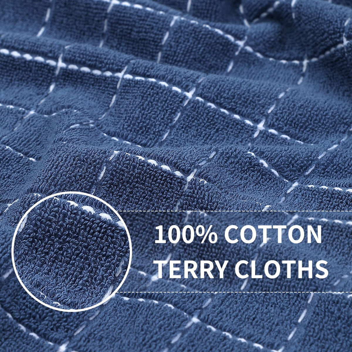 100% Cotton Terry Kitchen Towels (4 Count)