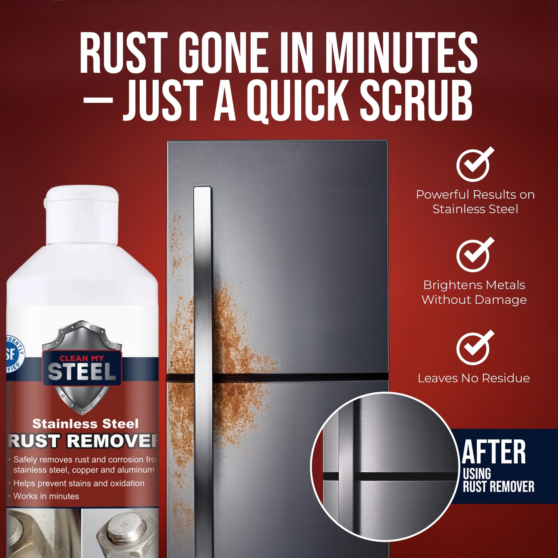 Stainless Steel Rust Stain Remover Cream (17 Fl Oz)