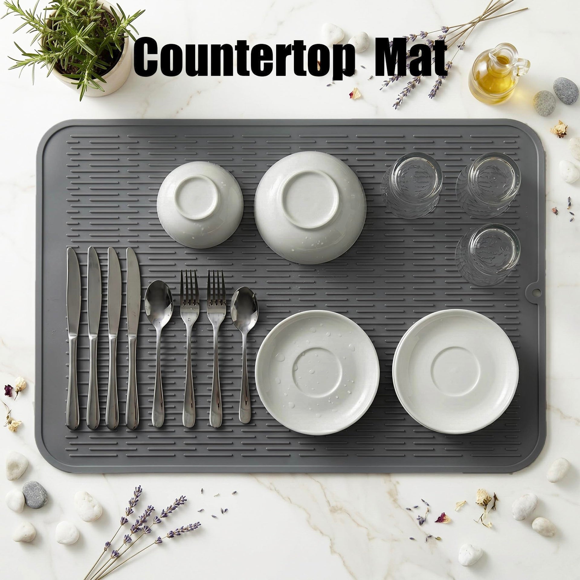 Silicone Dish Drying Mat for Multiple Usage