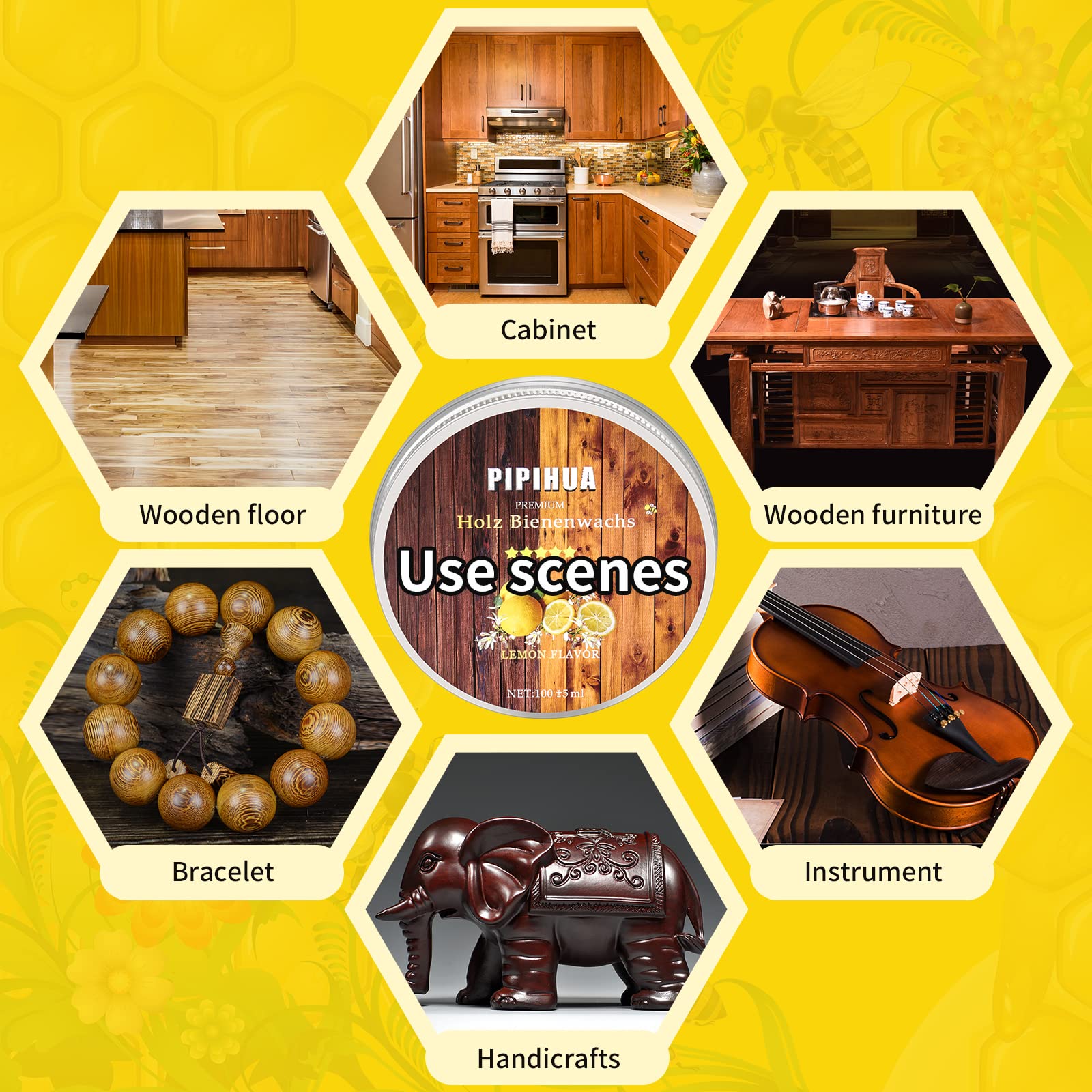 Beeswax Polish and Conditioner for Wood Furniture (7.05 Ounce)