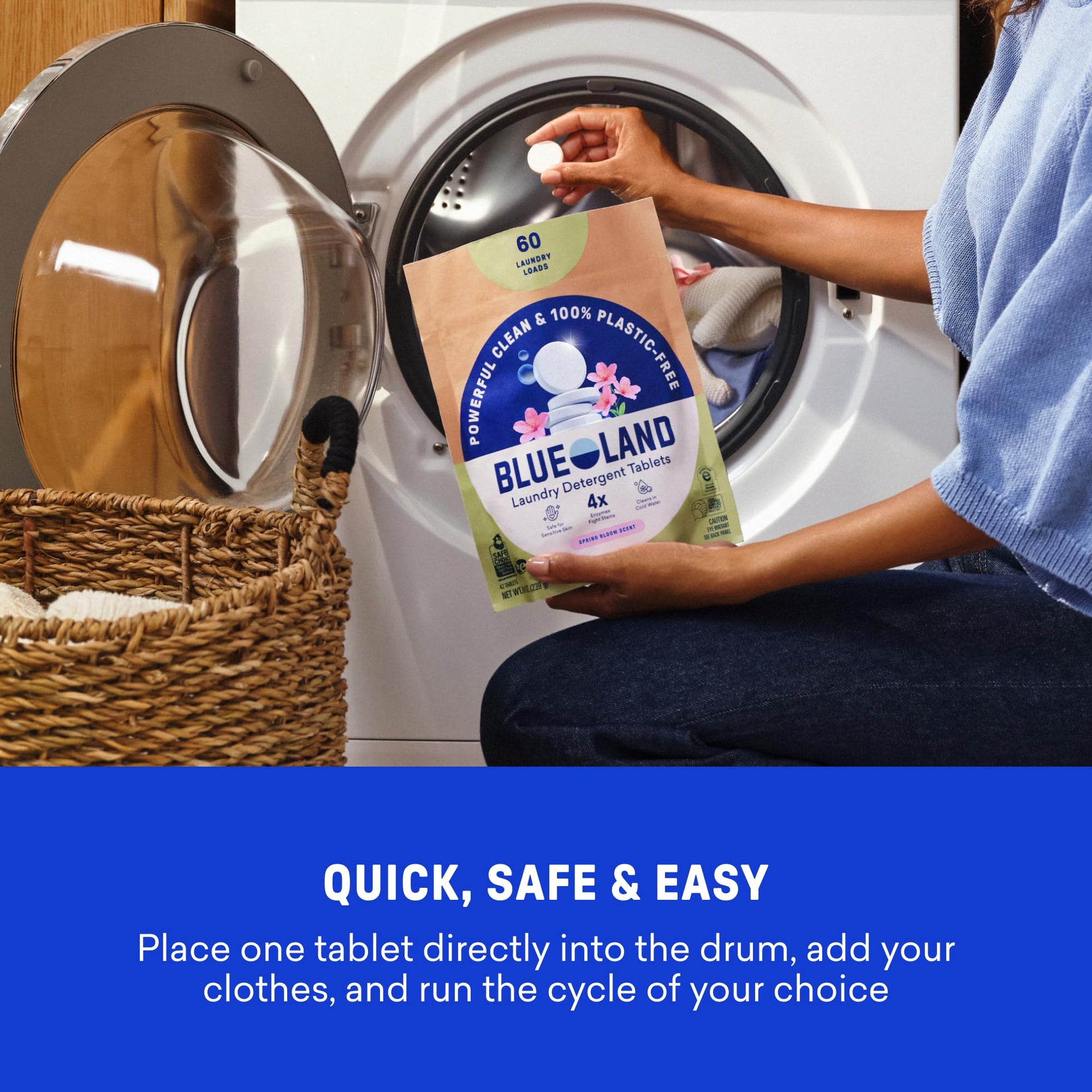 100% Plastic Free Laundry Detergent Tablets Set (61 Count) - ModHome Supplies