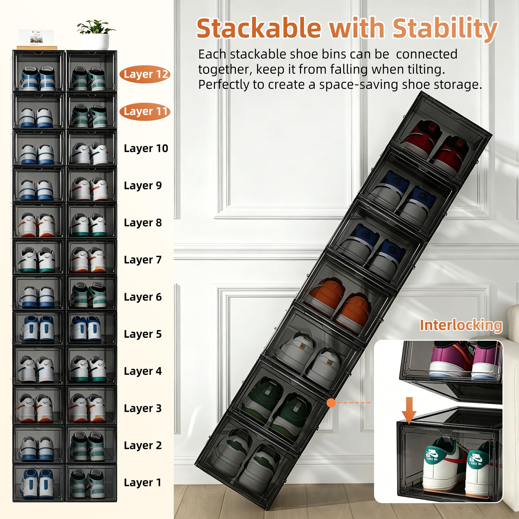 XL Shoe Storage Box (8 Count)